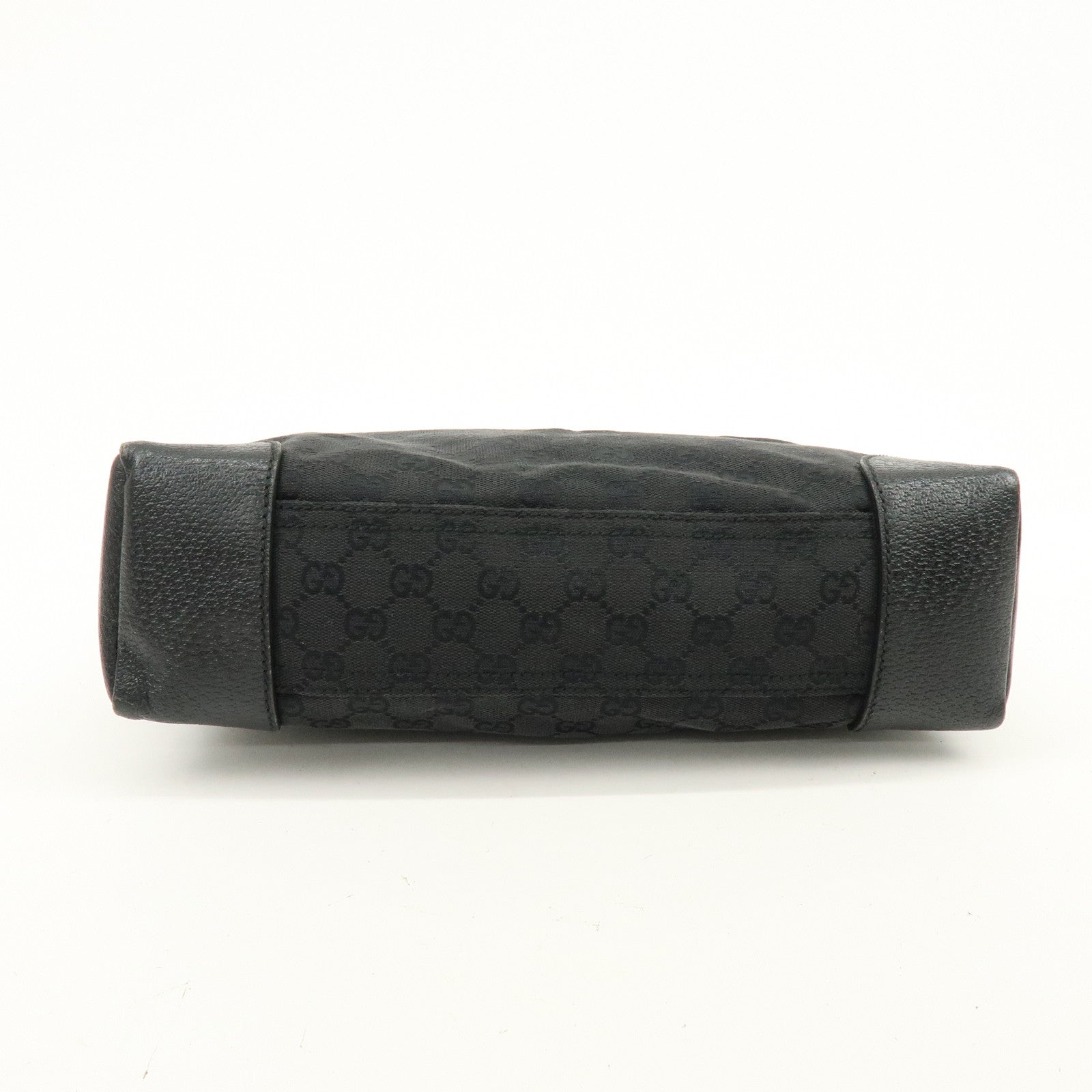 GUCCI GG Canvas Leather Shoulder Bag Messenger Bag Black 110054