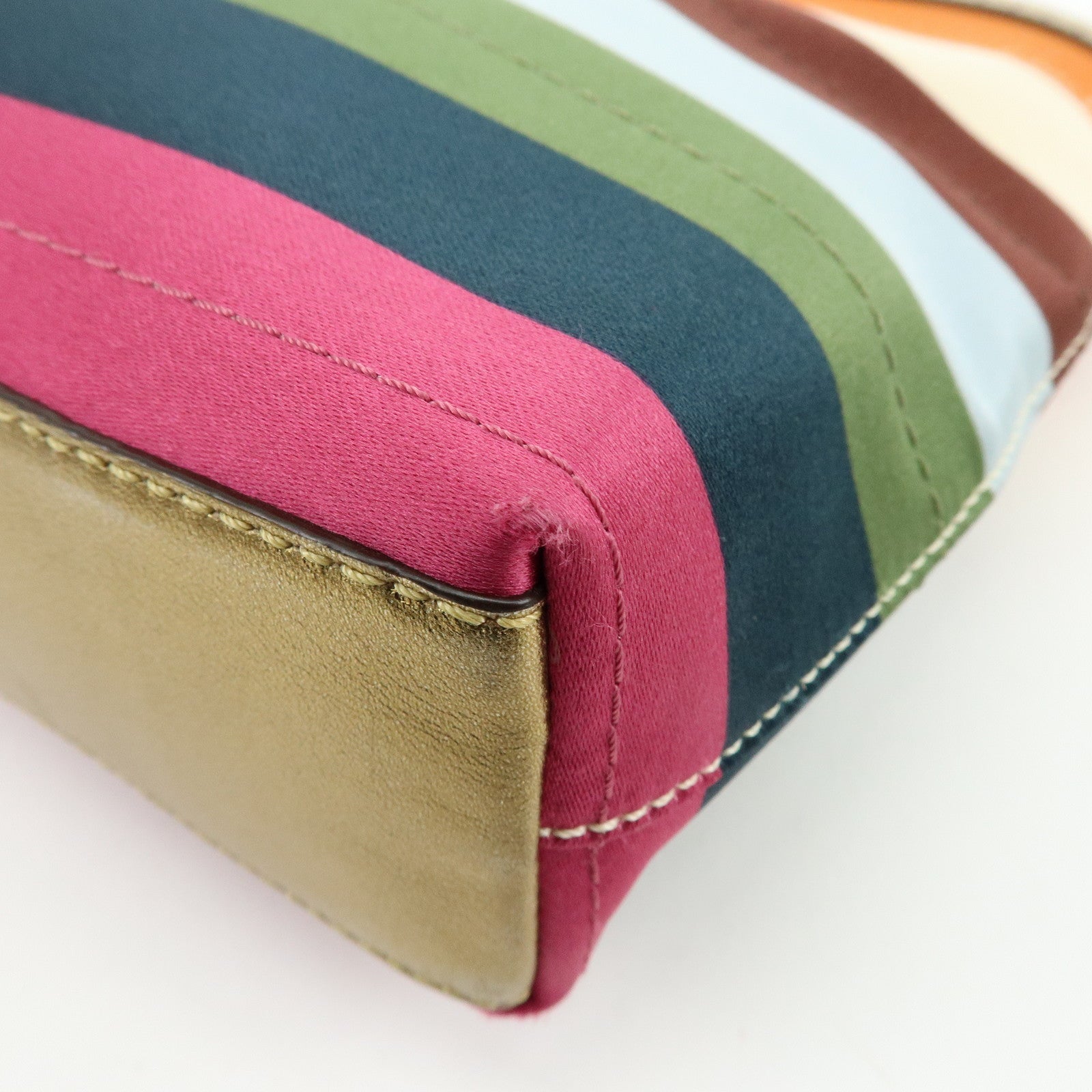 COACH Set of 3 Signature Canvas Leather Shoulder Bag Hand Bag