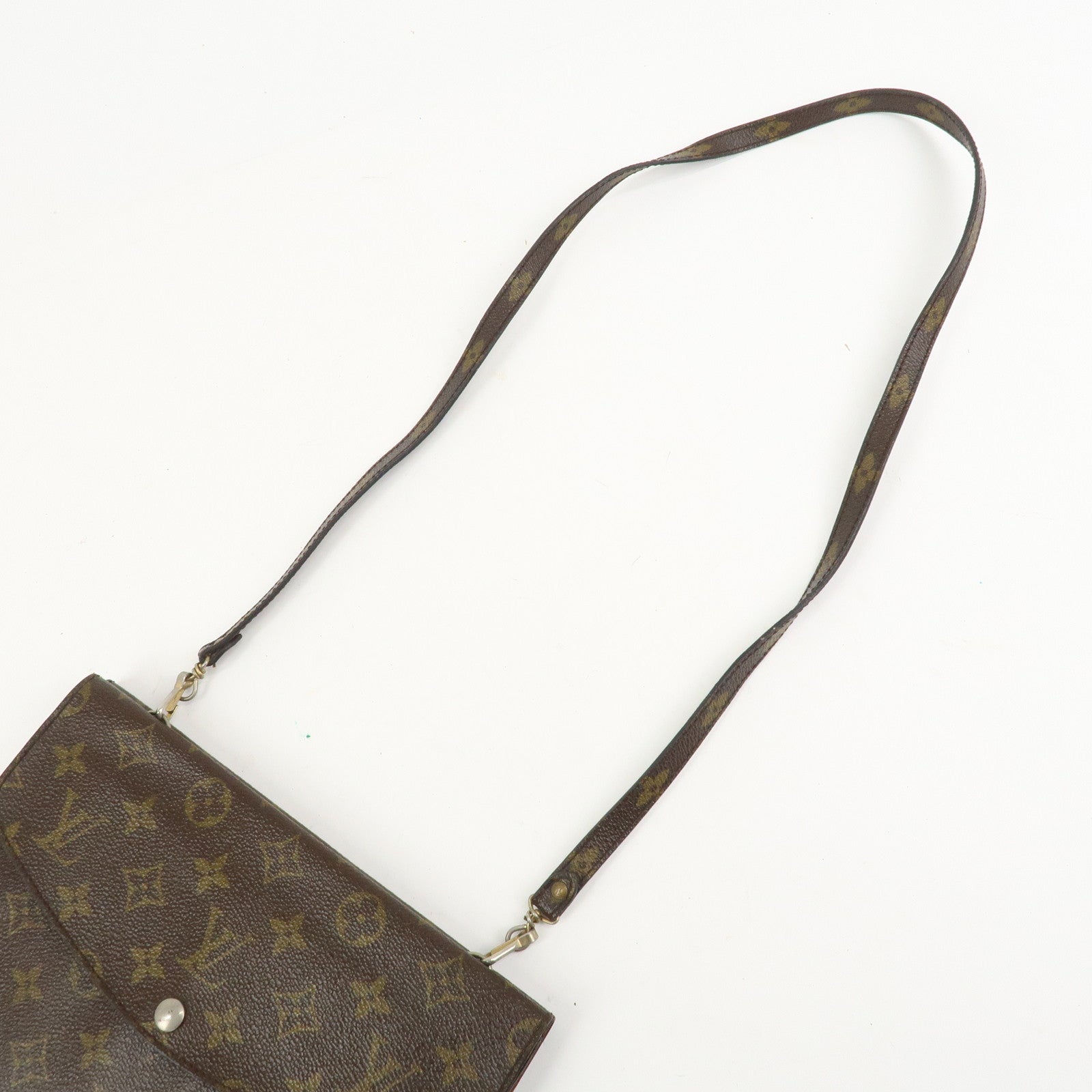 Louis Vuitton Monogram Double Rabat Shoulder Bag Brown M51815