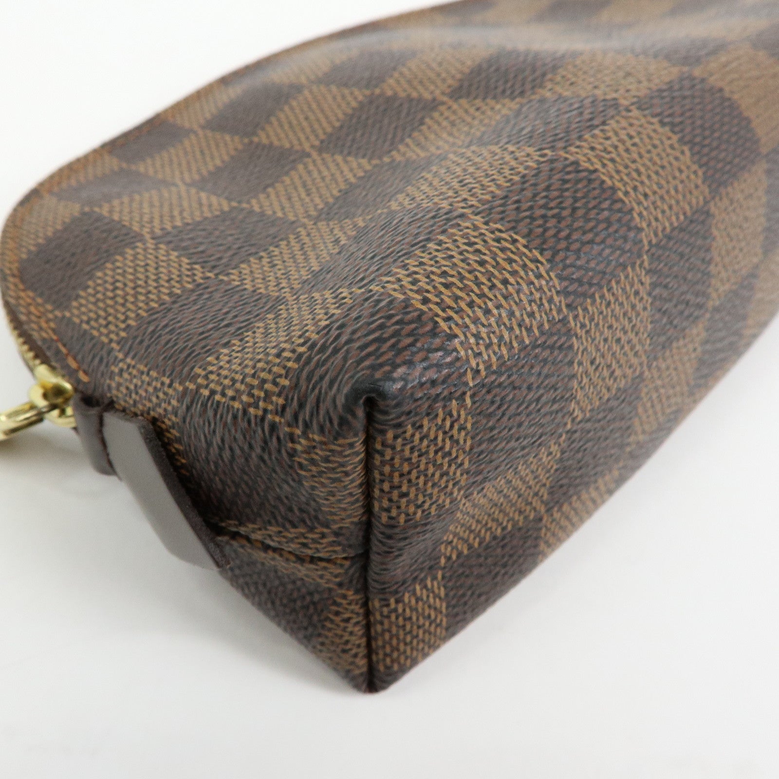 Louis Vuitton Damier Pochette Cosmetic PM Pouch Brown N47516
