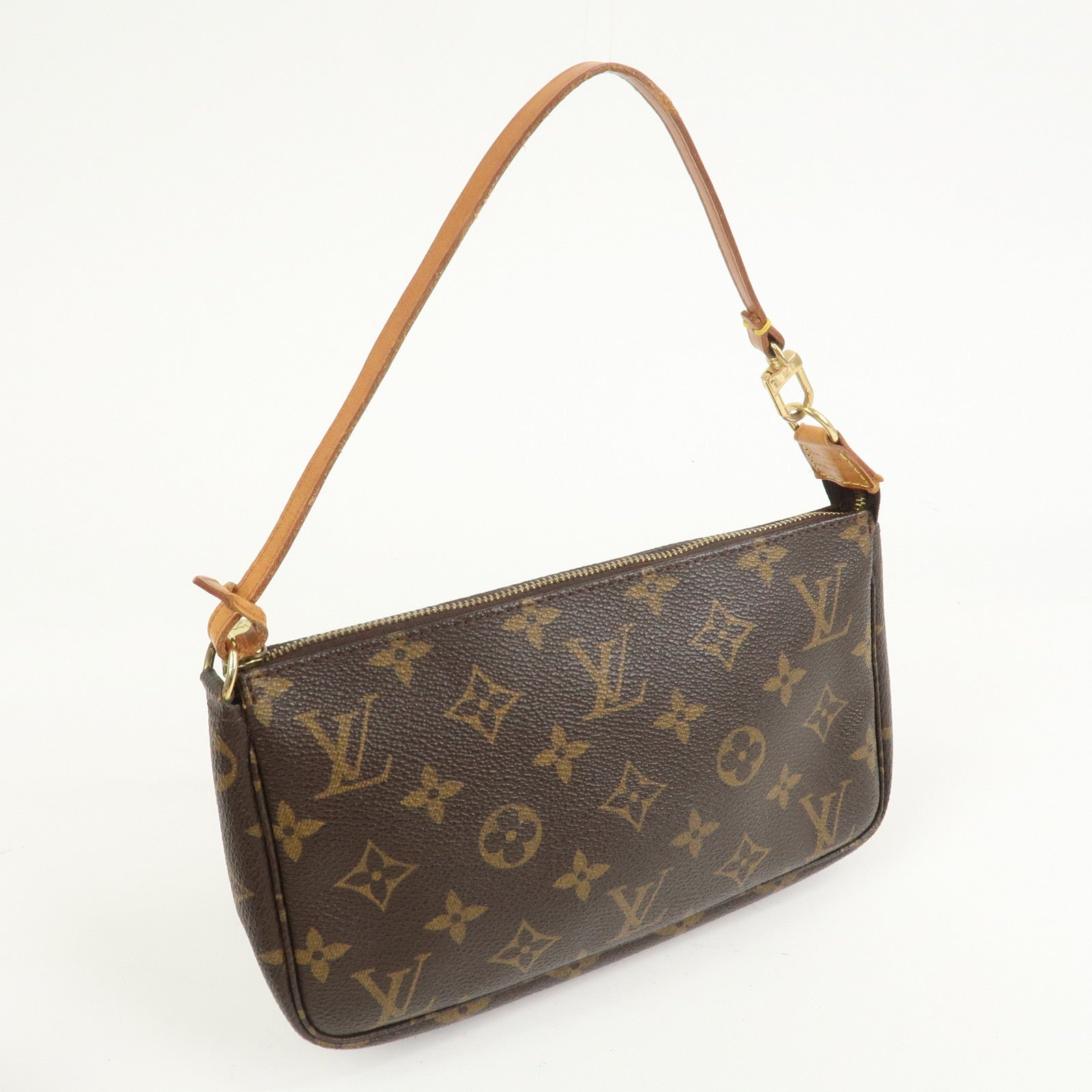 Louis Vuitton Monogram Pochette Accessoires Pouch Hand Bag M51980