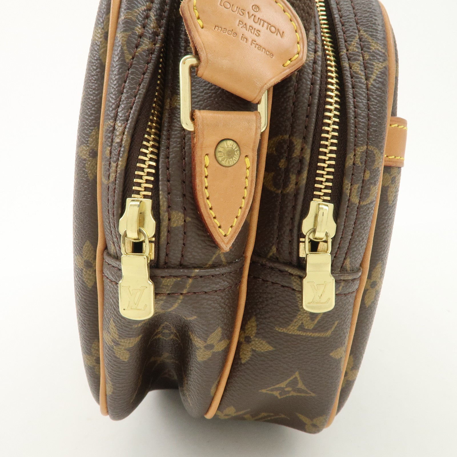 Louis Vuitton Monogram Reporter PM Shoulder Bag Brown M45254 Used