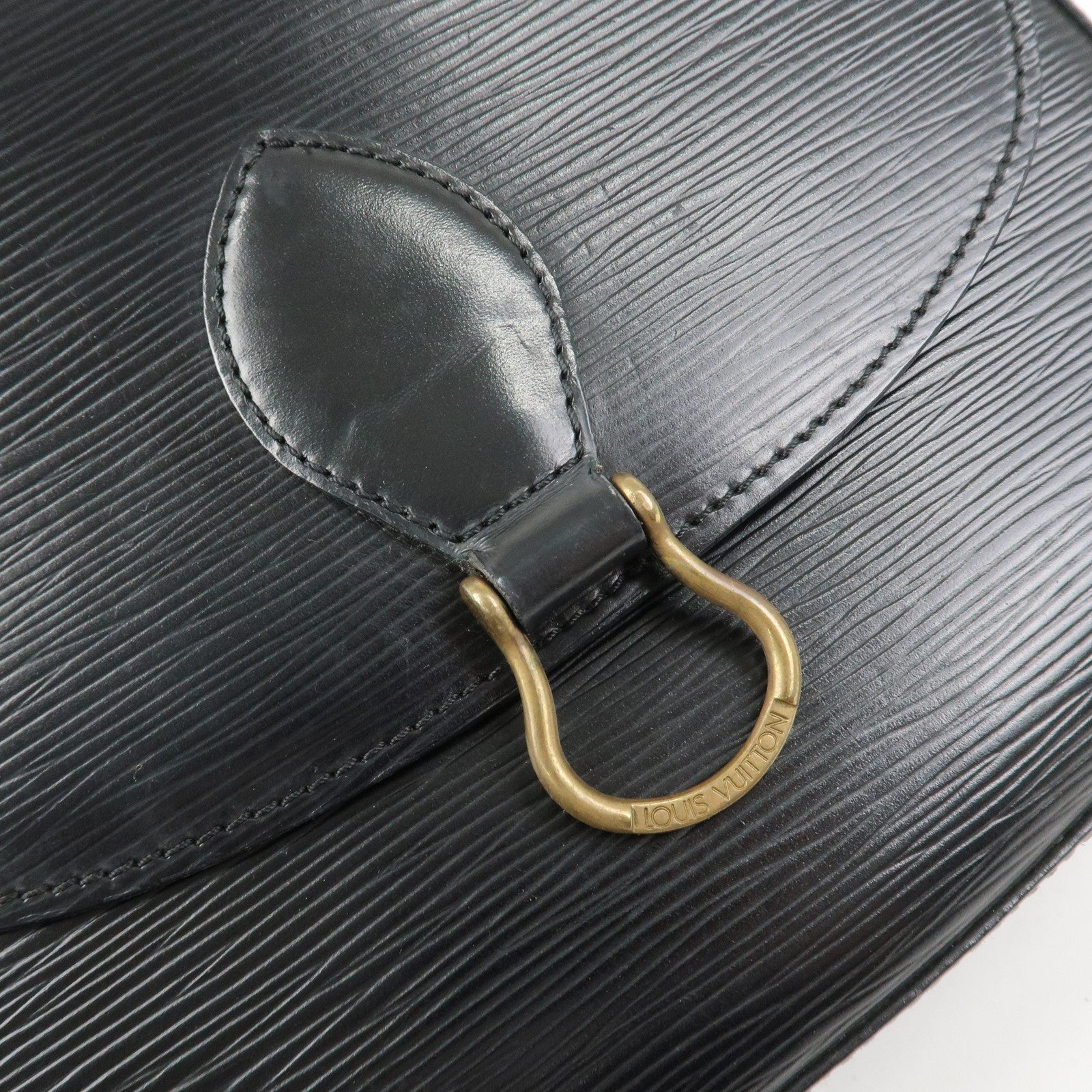 Louis Vuitton Epi Saint Cloud Shoulder Bag Black Noir M52192