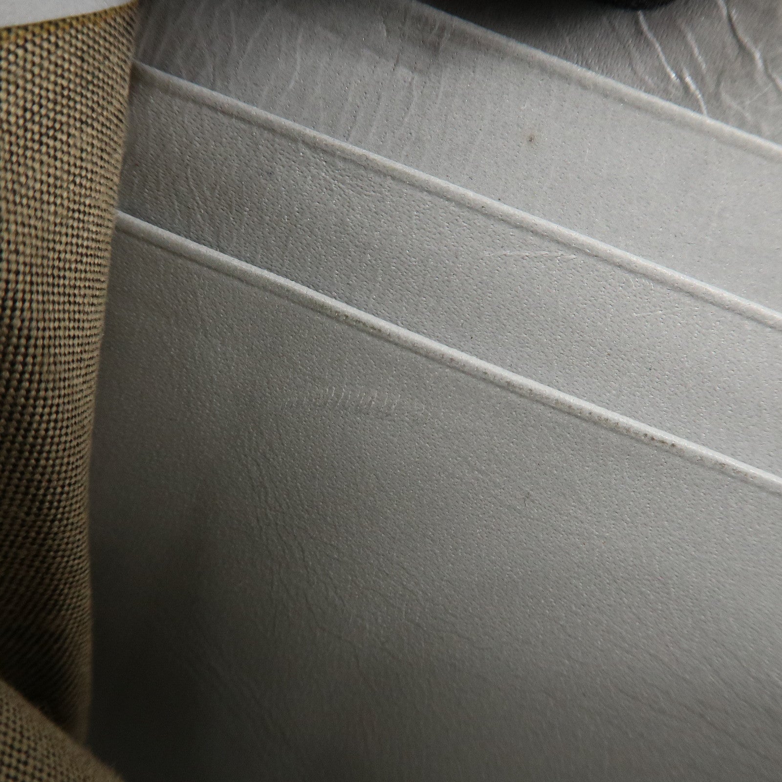 FENDI Leather Round Zippy Long Wallet Silver 8M0024 Used