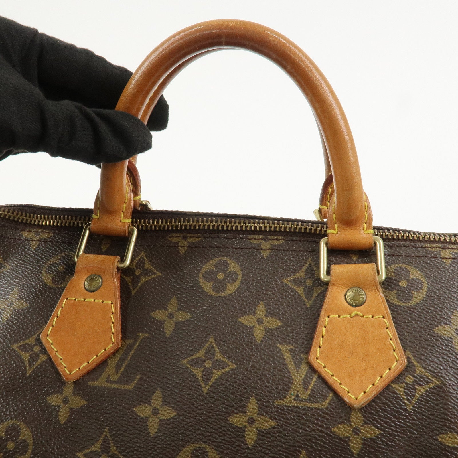 Louis Vuitton Monogram Speedy 30 Boston Bag Hand Bag Brown M41526
