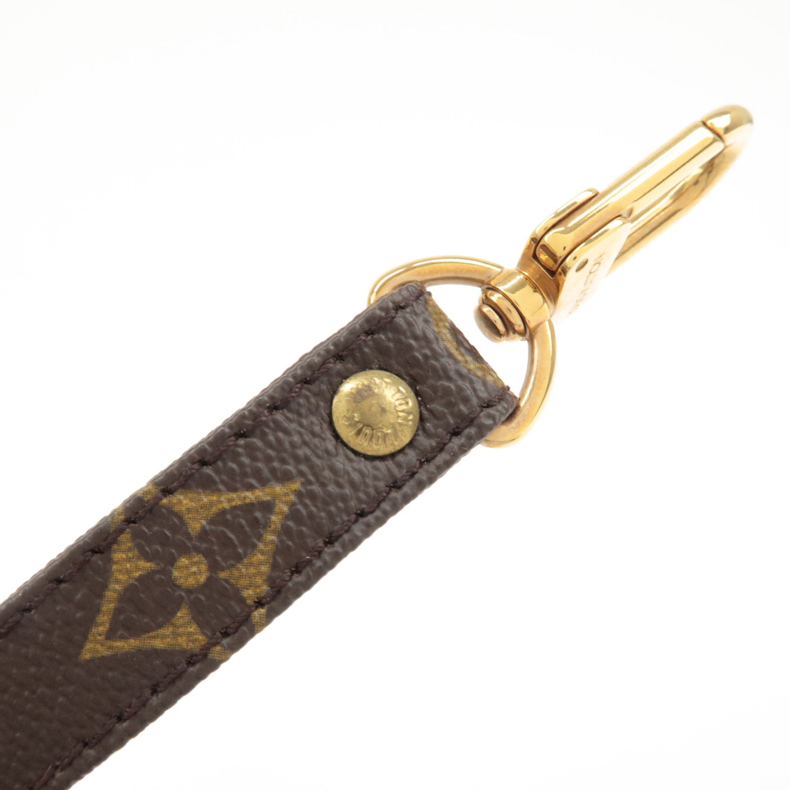 Louis Vuitton Monogram Canvas Shoulder Strap120cm Brown J75010 Used