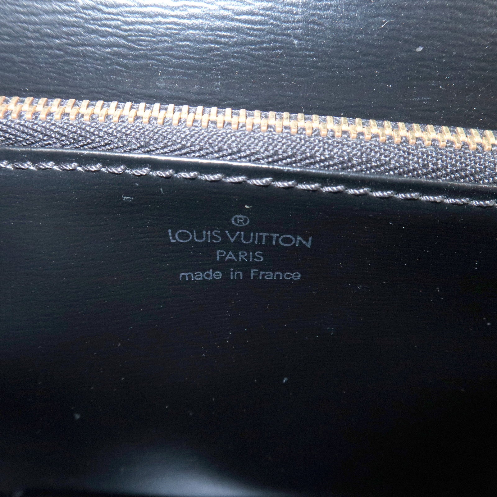 Louis Vuitton Epi Leather Malesherbes Hand Bag Noir M52372