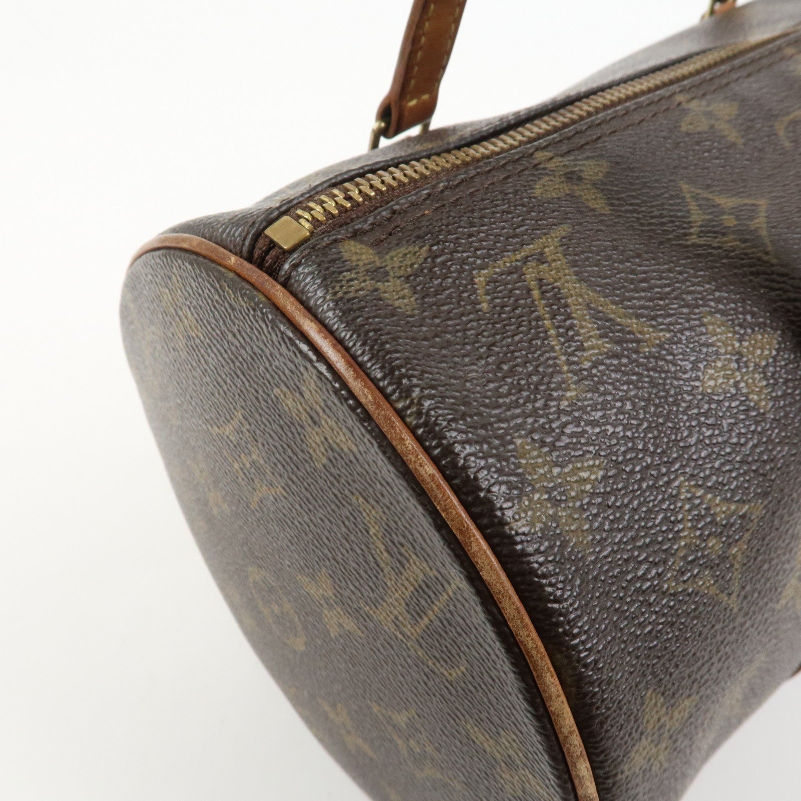 Louis Vuitton Monogram Papillon 30 Hand Bag Brown M51385