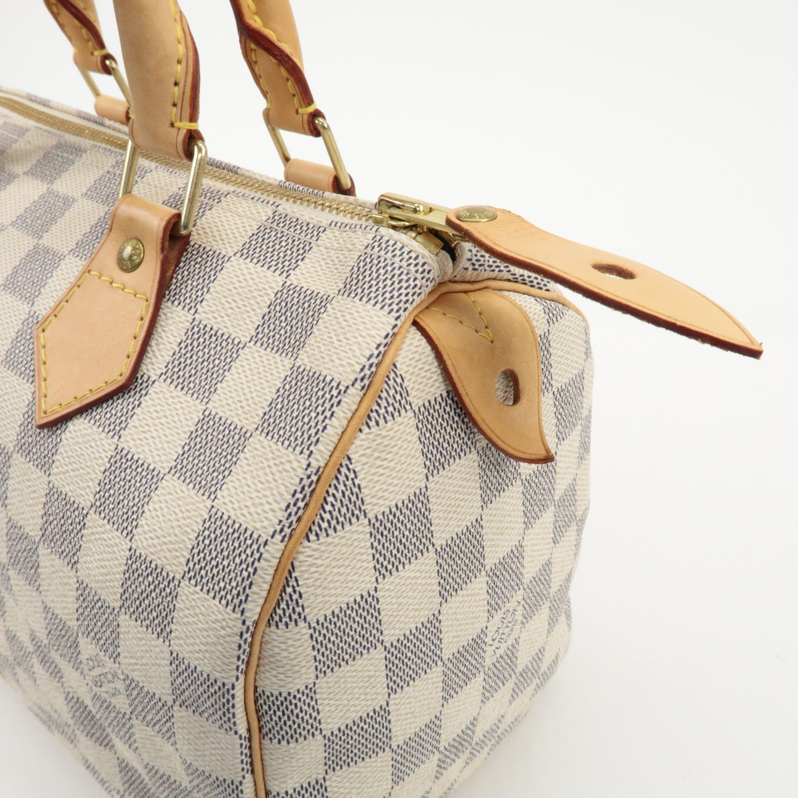 Louis Vuitton Damier Azur Speedy 25 Boston Bag Hand Bag N41534 Used