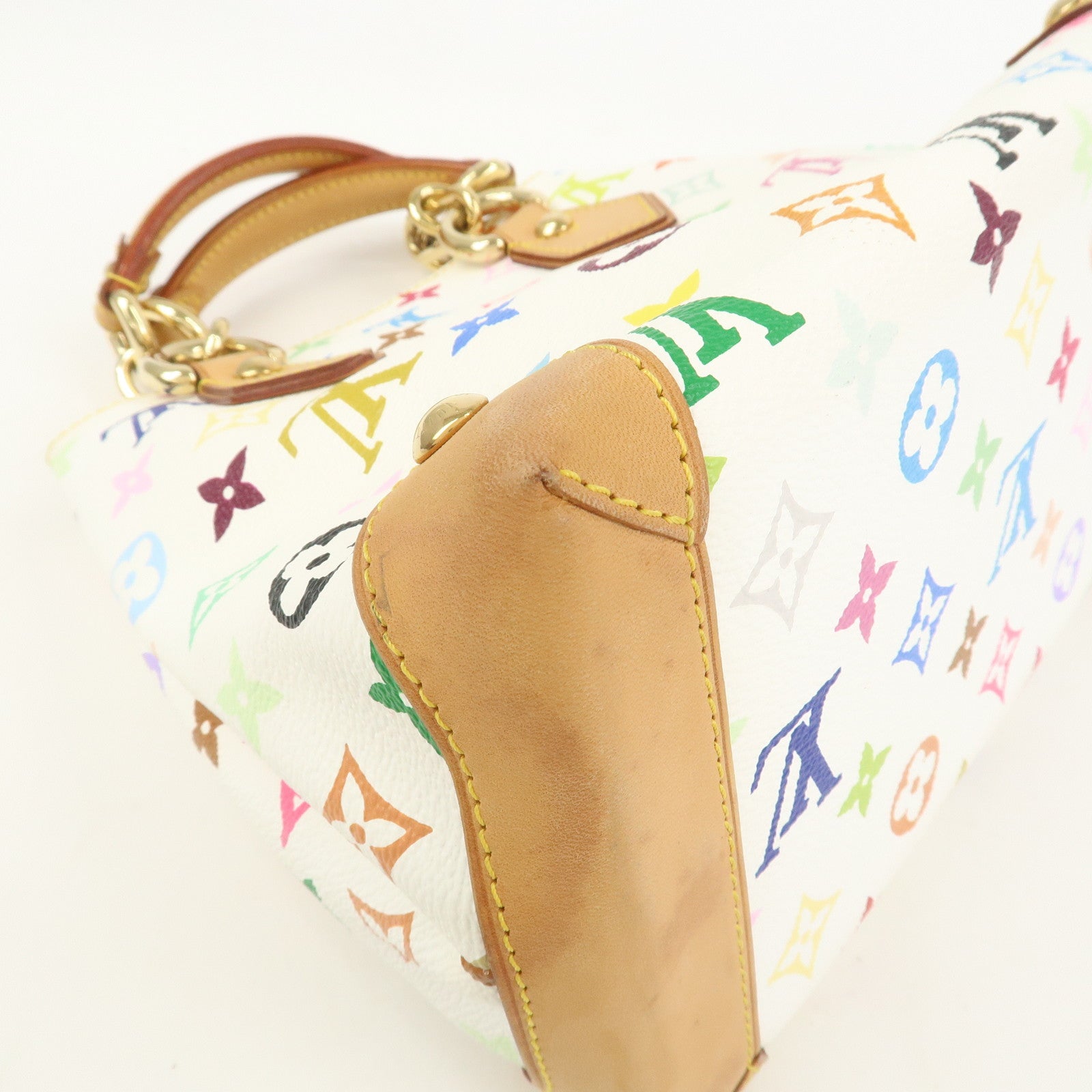 Louis Vuitton Monogram Multicolor Audra Hand Bag Blanc M40047