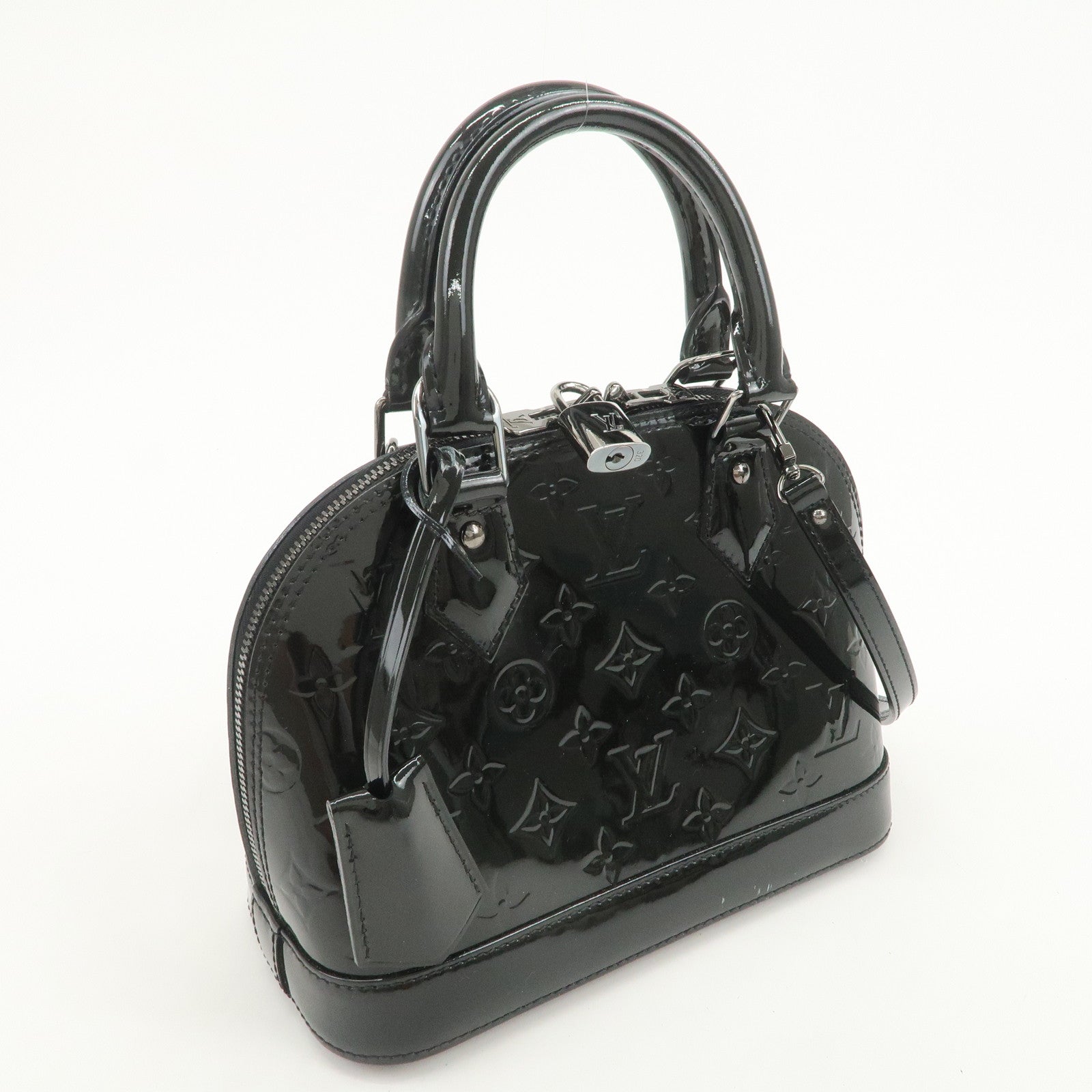 Louis Vuitton Monogram Vernis Alma BB 2Way Hand Bag M90063