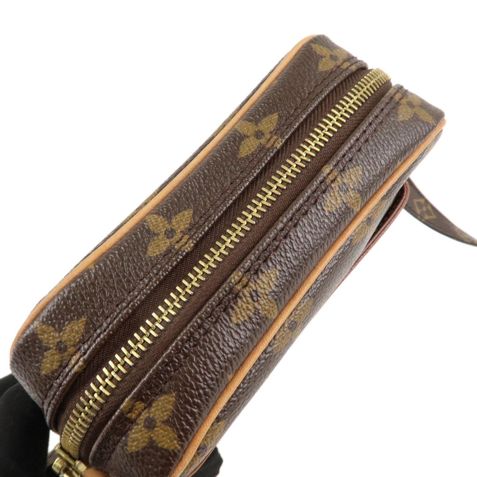 Louis Vuitton Monogram Danube Shoulder Bag Brown M45266 Used