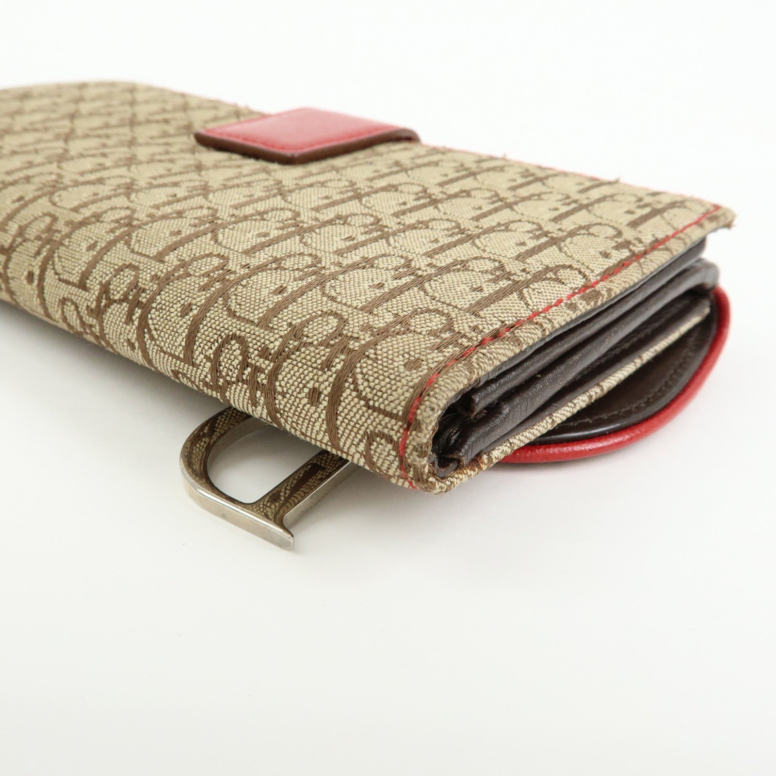 Christian Dior Rasta Trotter Canvas Leather Saddle Long Wallet