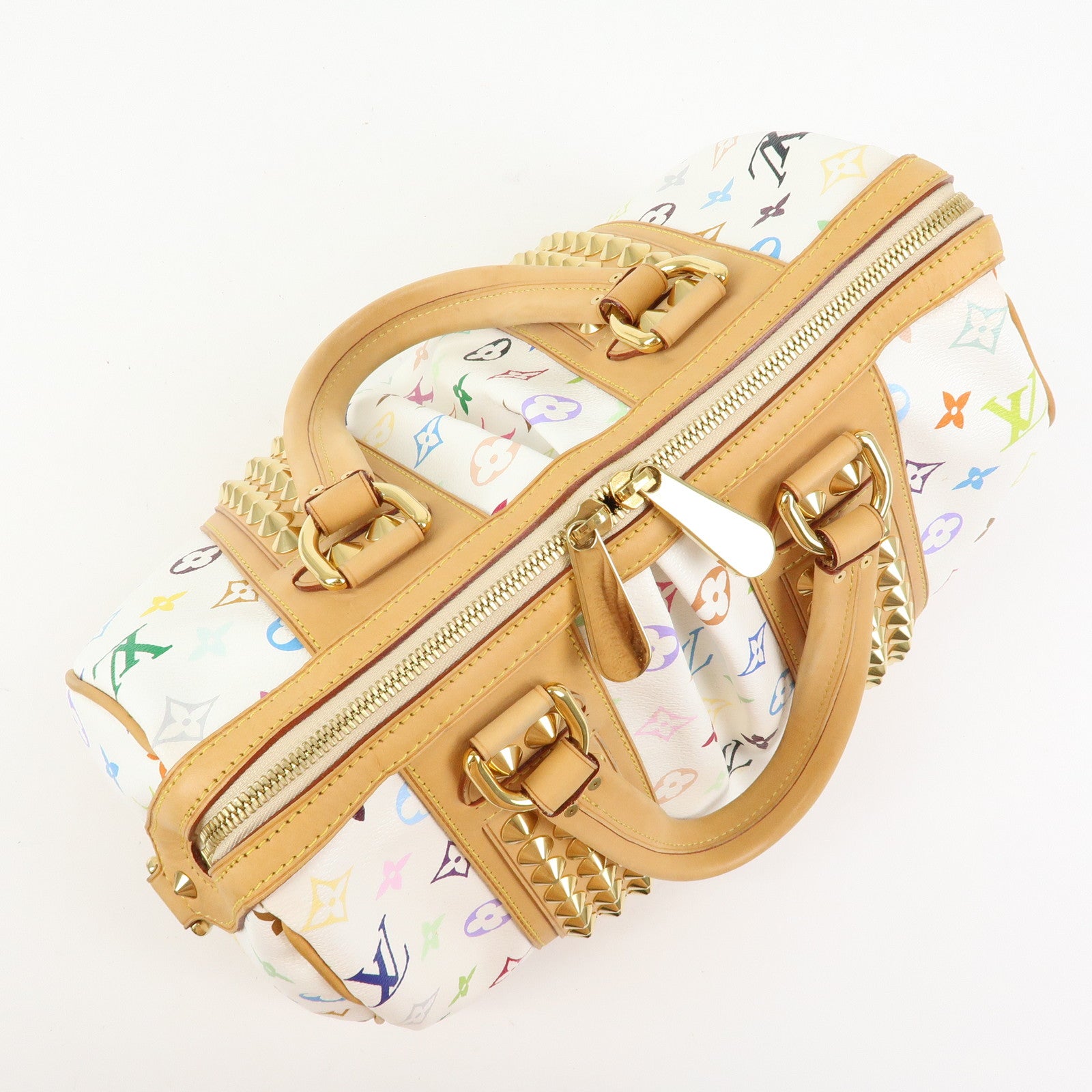 Louis Vuitton Monogram Multicolor Courtney MM 2Way Bag Blanc M45641