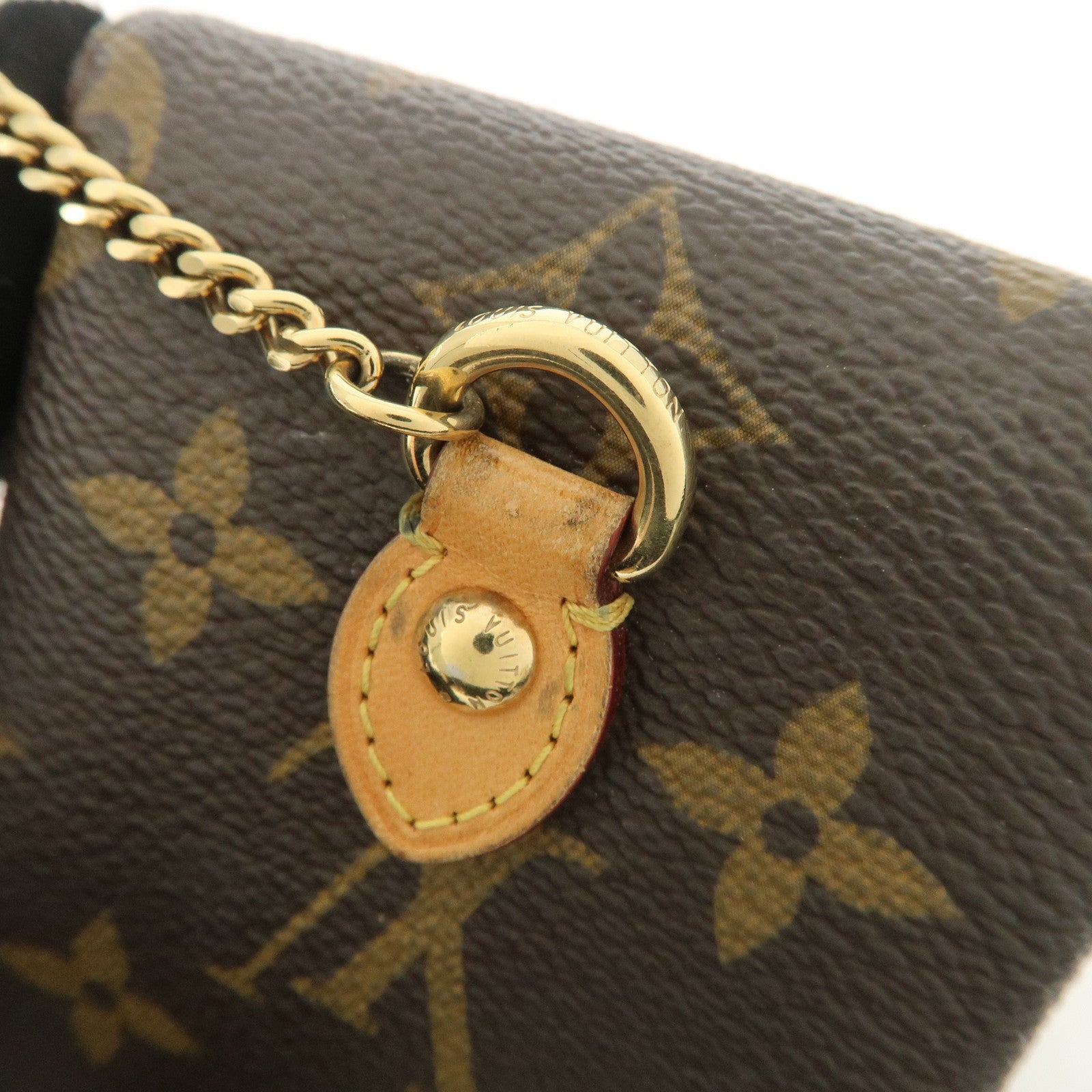 Louis Vuitton Monogram Etui Telefonne MM Brown M66546 Used