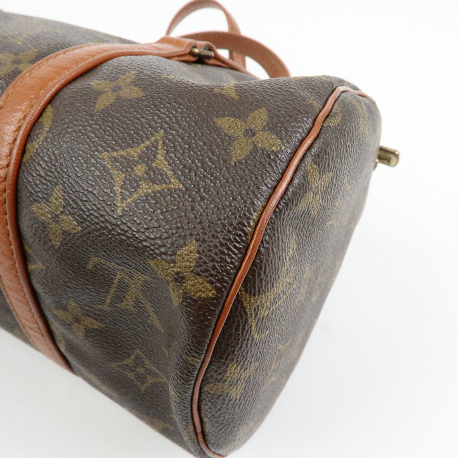 Louis Vuitton Monogram Papillon 30 Hand Bag Brown M51365