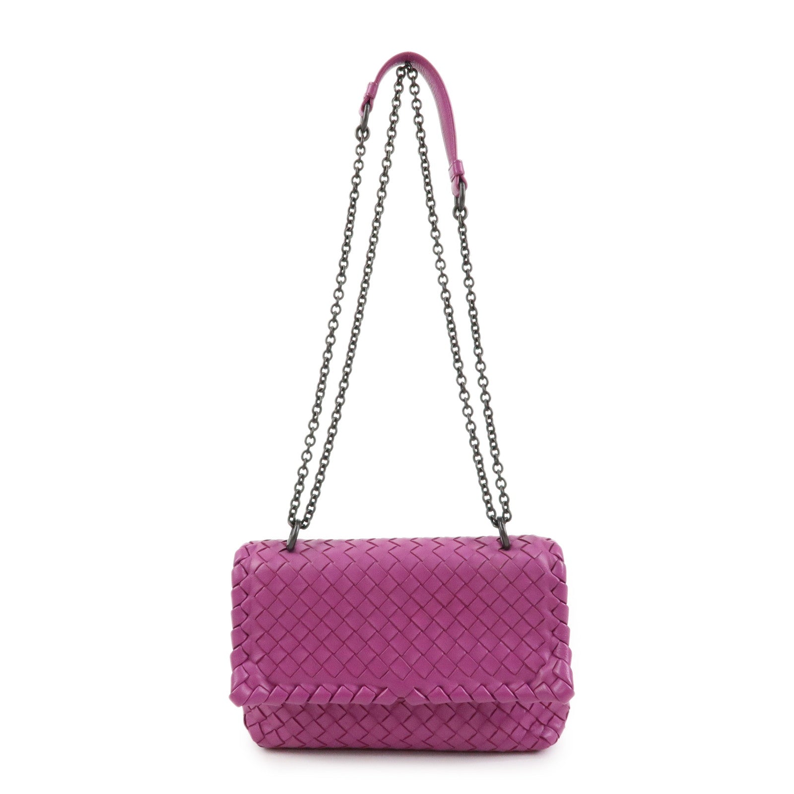 BOTTEGA VENETA Intrecciato Olimpia Leather Shoulder Bag 353258