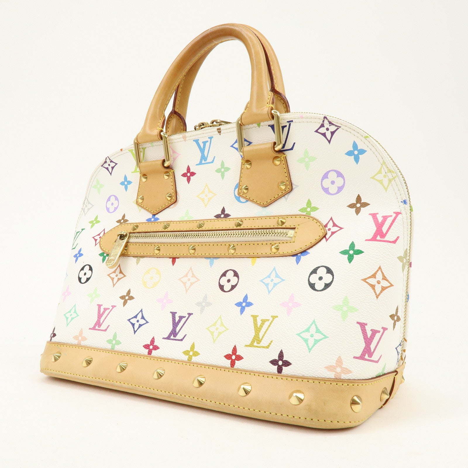 Louis Vuitton Monogram Multicolor Alma PM Hand Bag Blanc M92647
