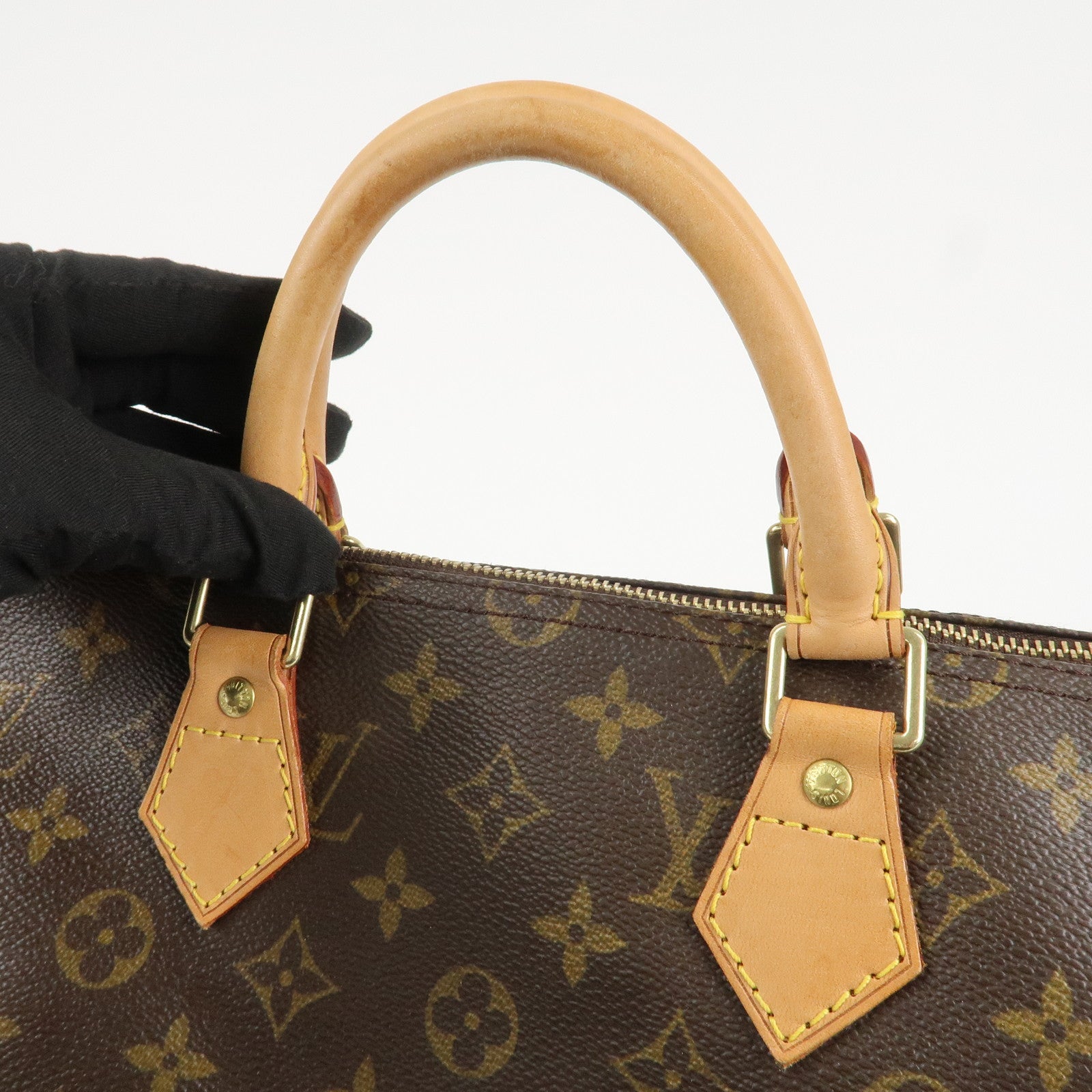 Louis Vuitton Monogram Speedy 35 Hand Bag Boston Bag M41524 Used