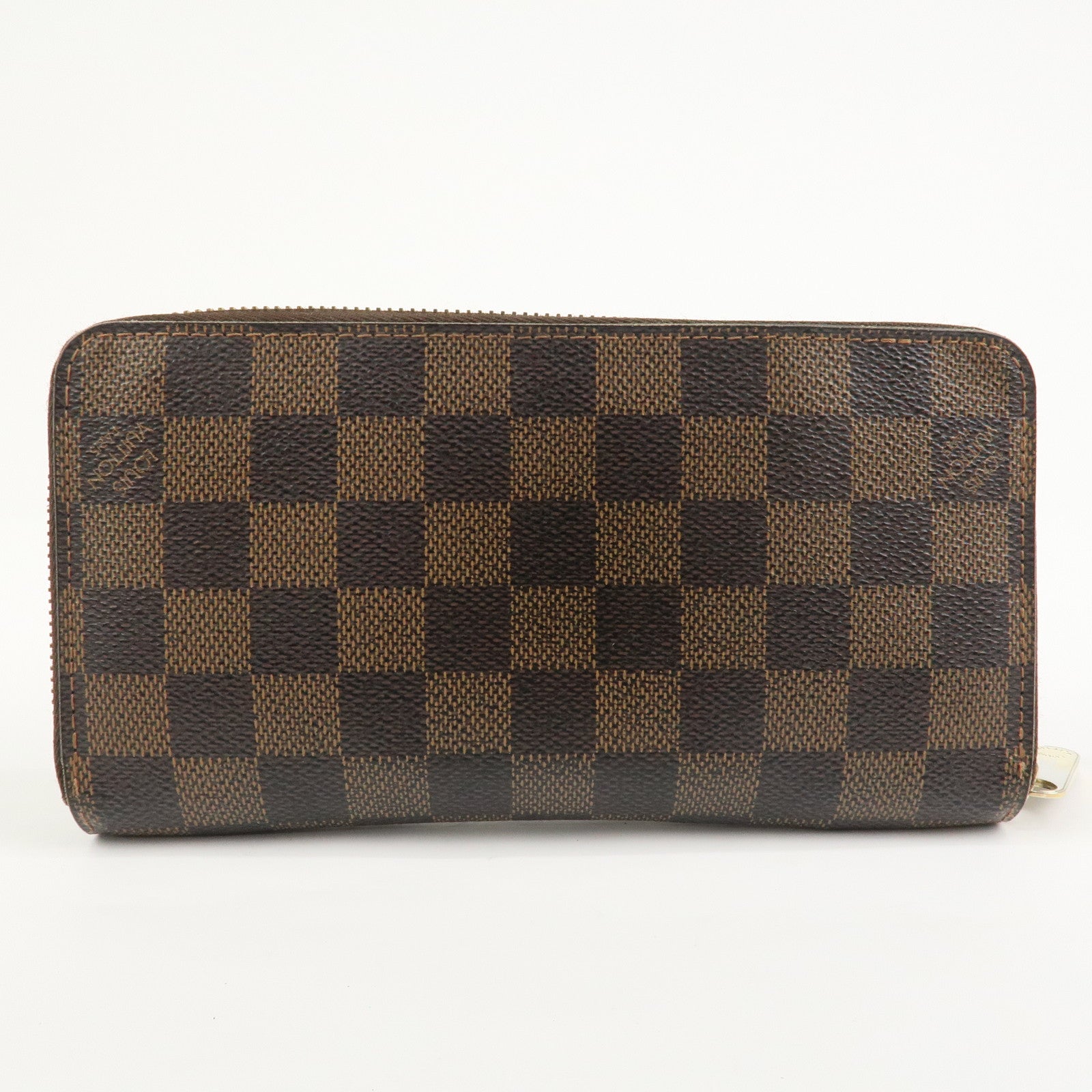 Louis Vuitton Damier Zippy Round Wallet Old Style Brown N60015