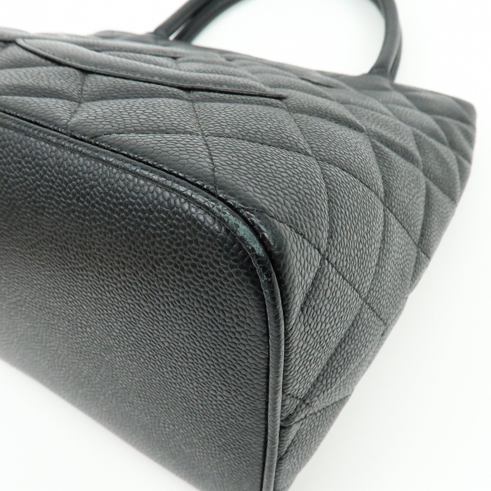 CHANEL Matelasse COCO Mark Medallion Tote Bag Hand Bag A01804