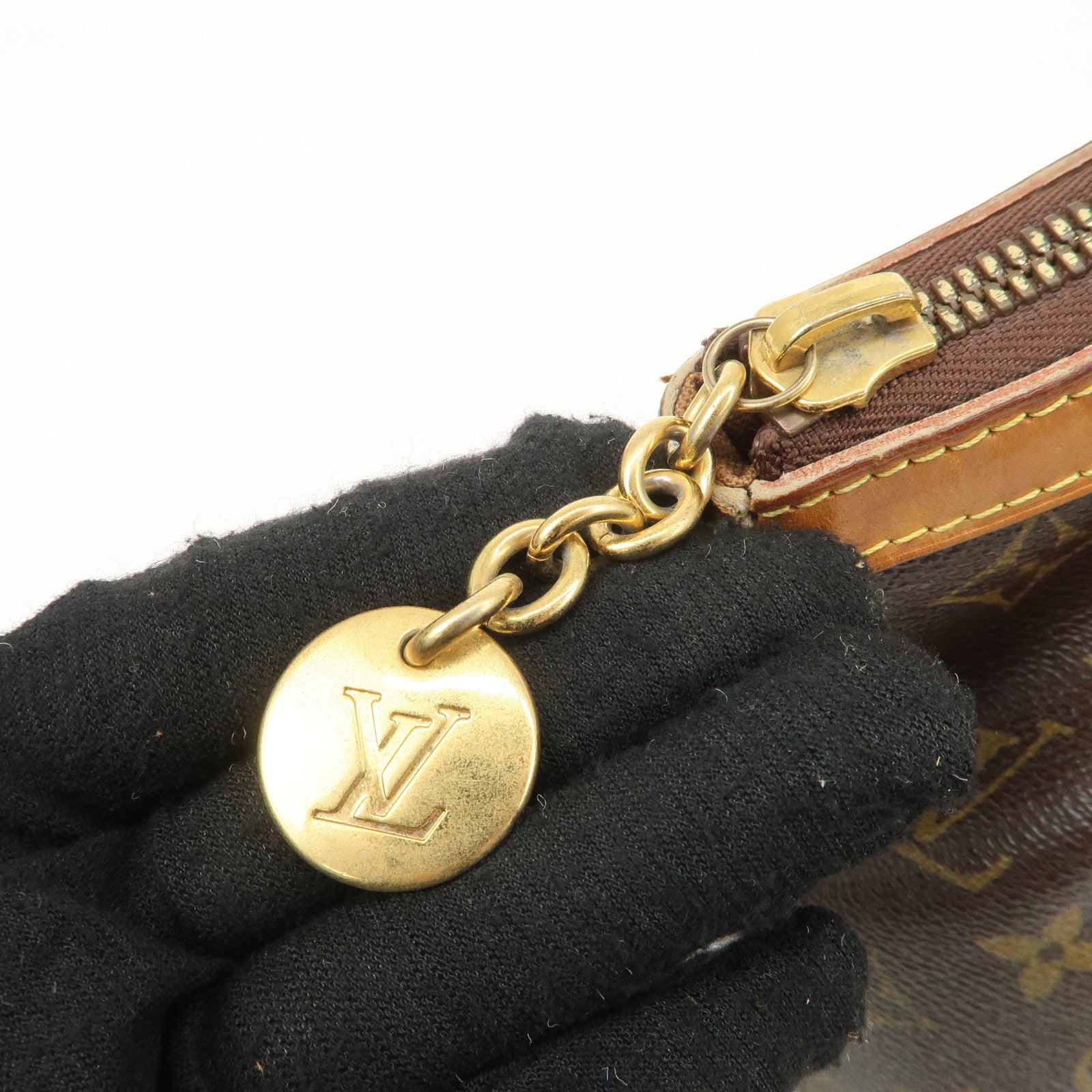 Louis Vuitton Monogram Tivoli PM Hand Bag Brown M40143 Used