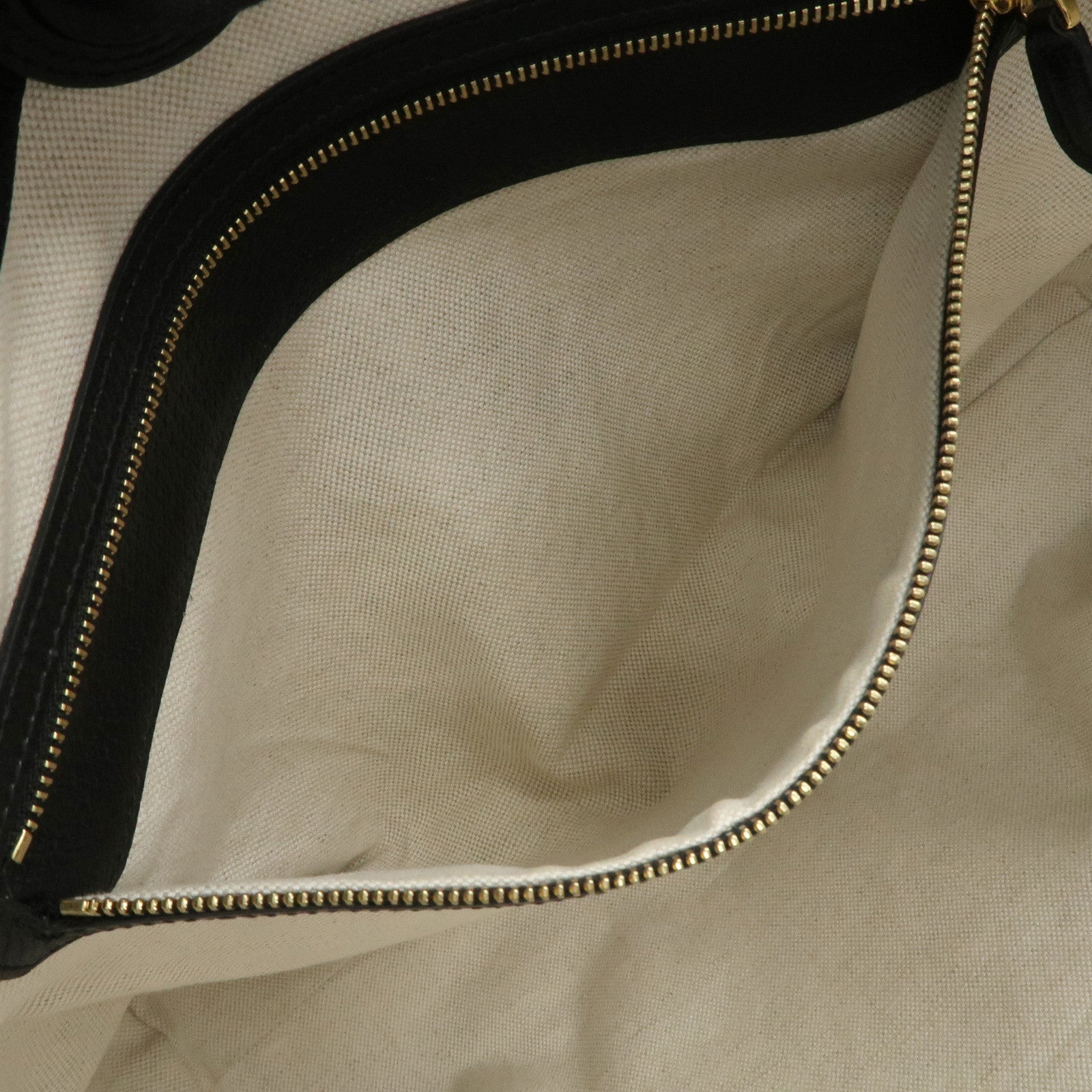 GUCCI GG Canvas Denim Medium Tote Bag Shoulder Bag Black 631685