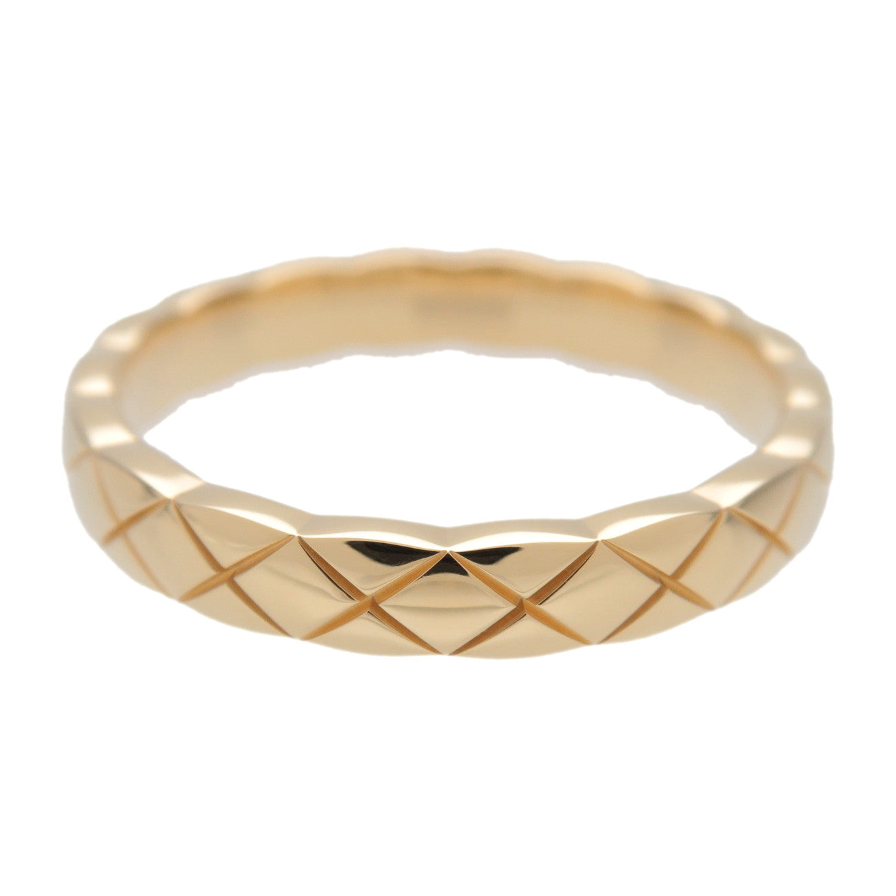 CHANEL COCO Crush Mini Ring K18 750YG Yellow Gold #53 J11794