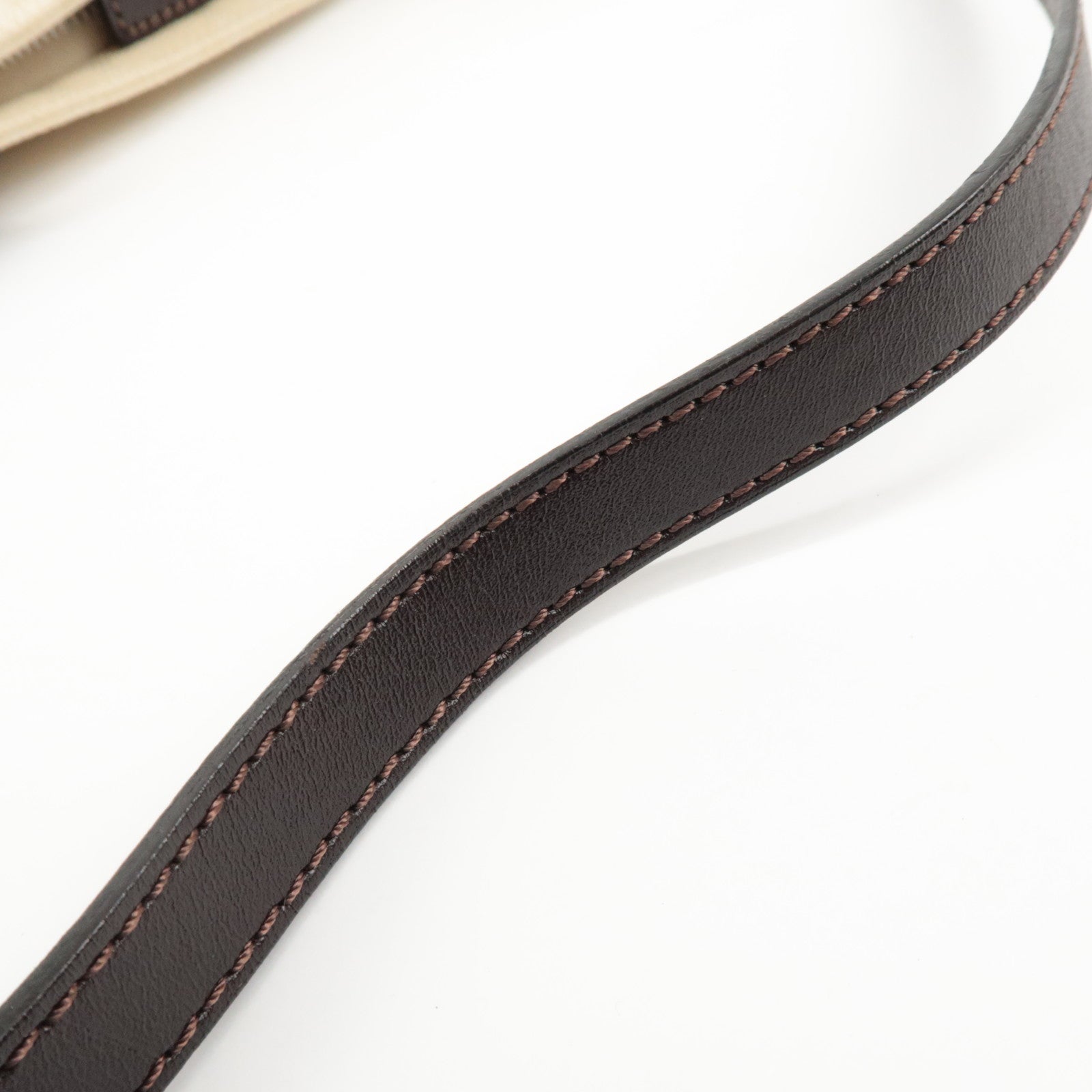 FENDI Zucca Waist Pouch Crossbody Bag Beige Brown 26685 Used