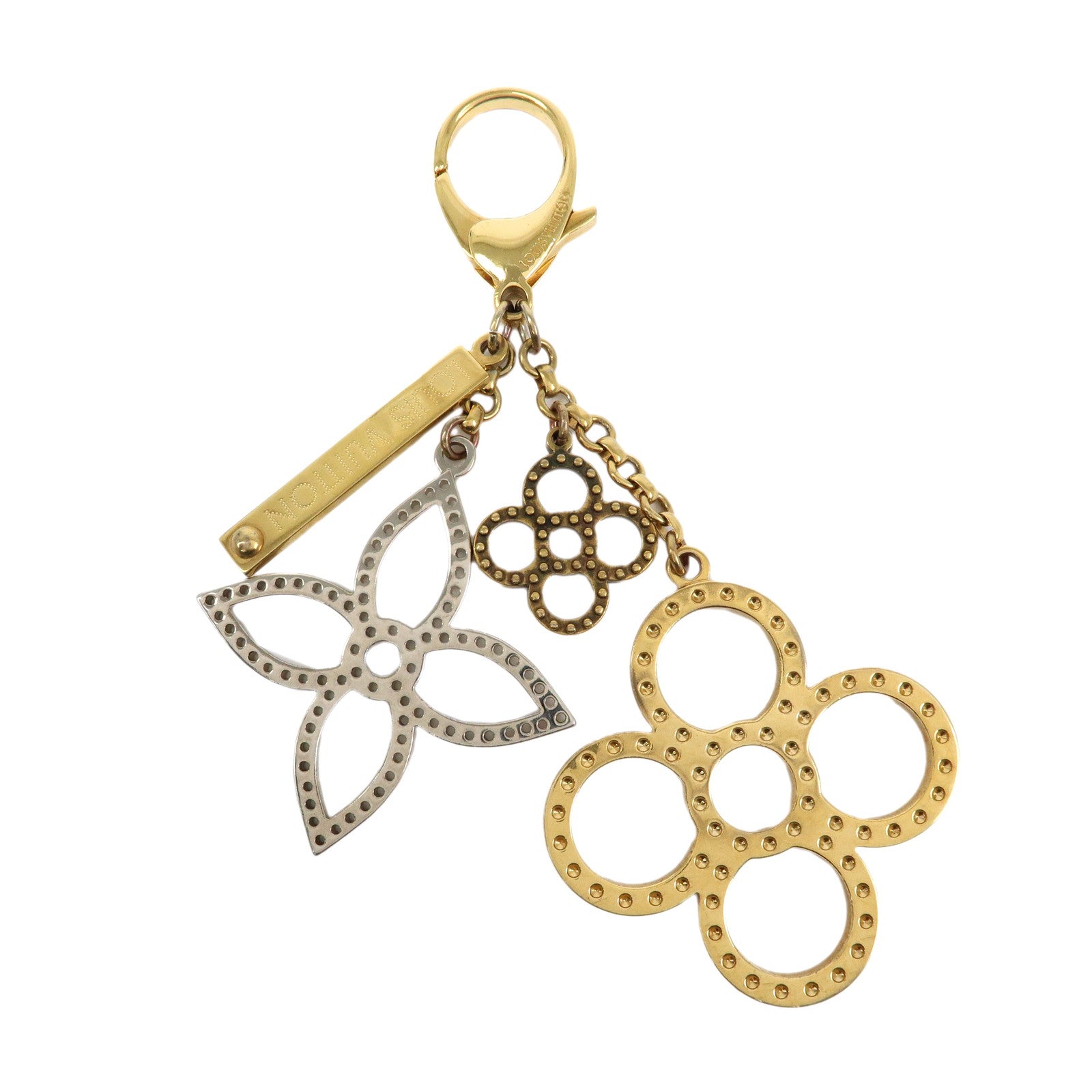 Louis Vuitton Bijoux Sac Tapage Metal Bag Charm Gold Silver M65090