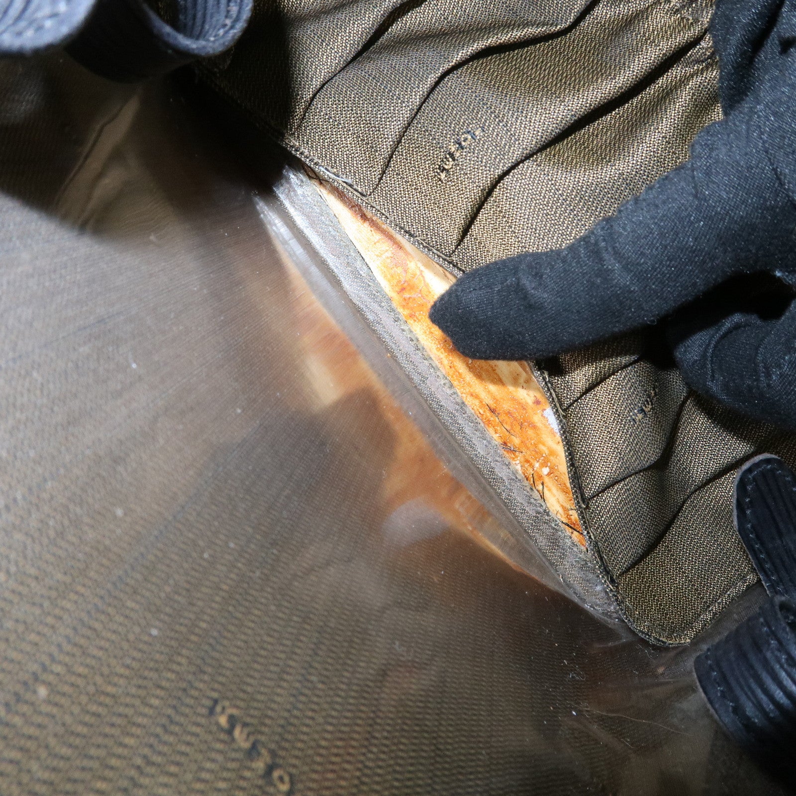 FENDI Zucca Canvas Leather Vanity Bag Makeup Box Brown Black