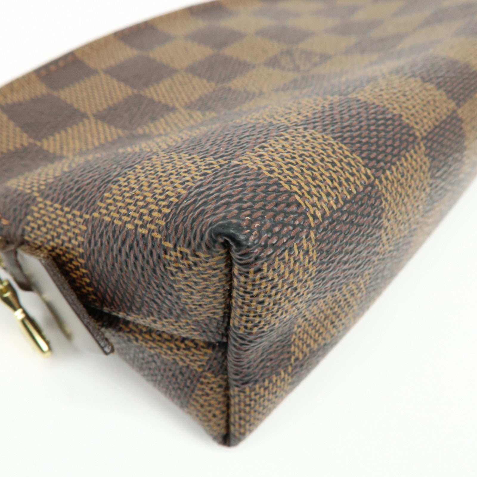 Louis Vuitton Damier Pochette Cosmetic PM Pouch Brown N47516