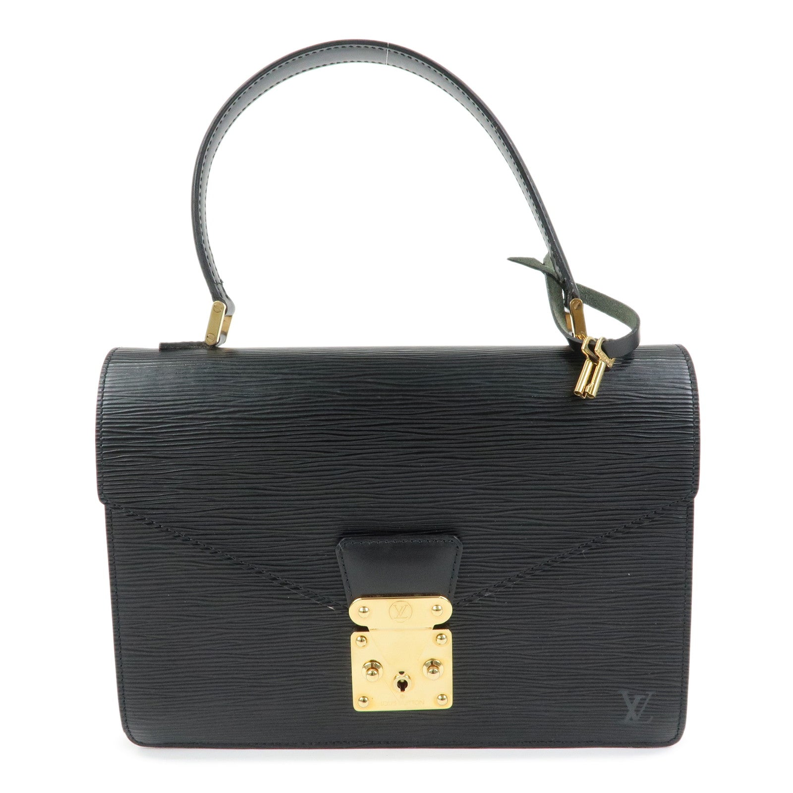 Louis Vuitton Epi Concorde Leather Hand Bag Noir Black M52132