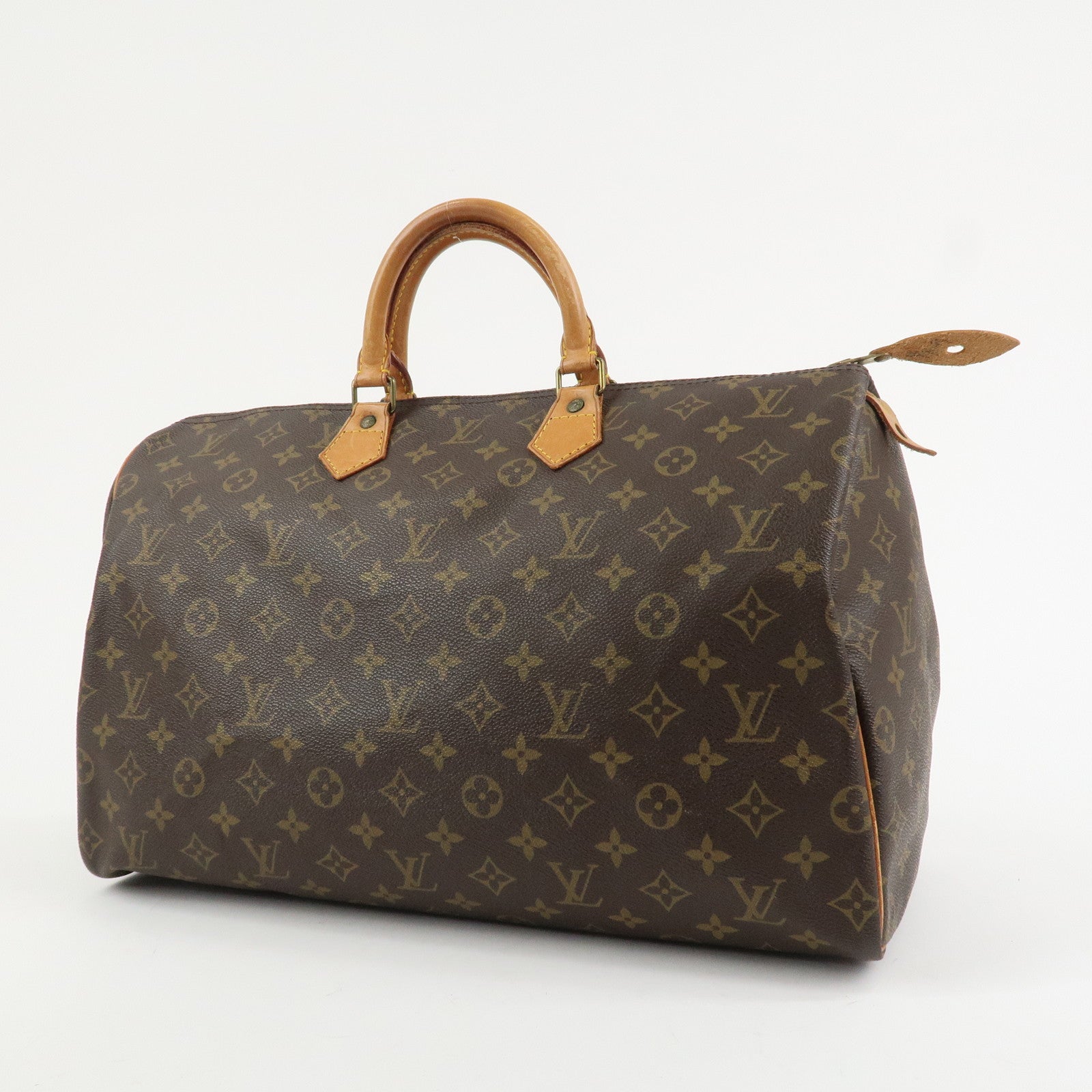 Louis Vuitton Monogram Speedy 40 Hand Bag Boston Bag Brown M41522