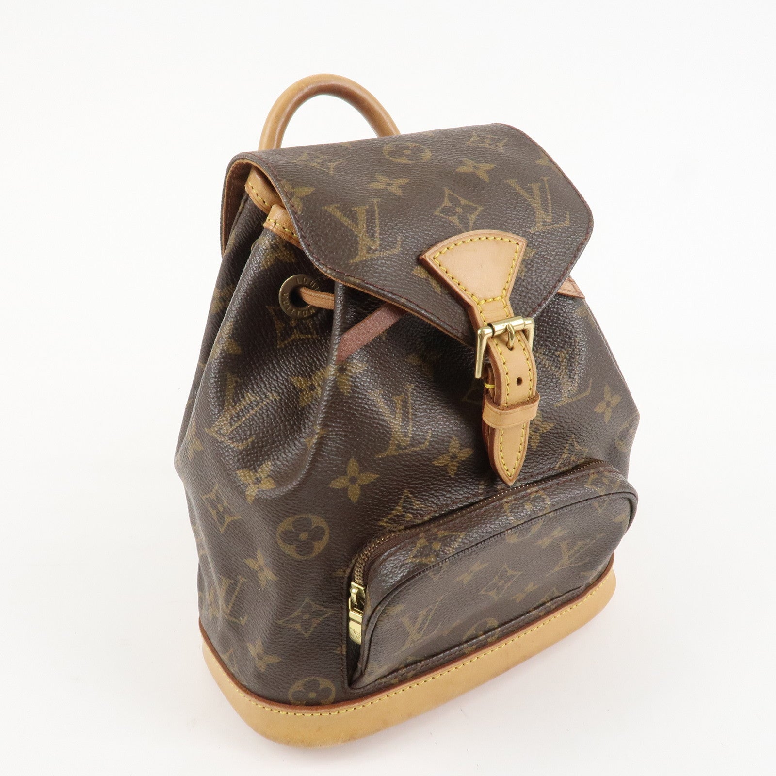 Louis Vuitton Monogram Mini Montsouris Back Pack Brown M51137 Used
