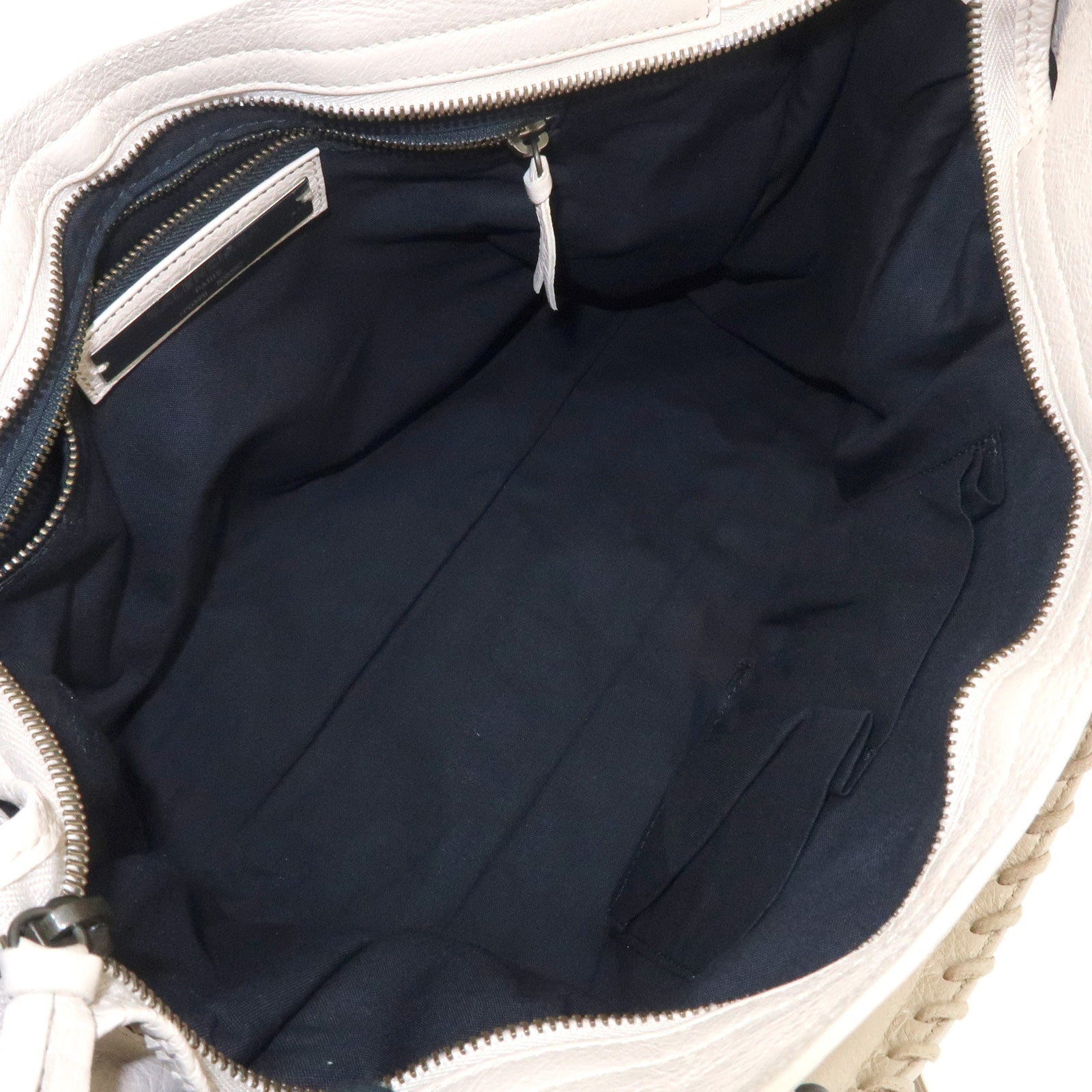 BALENCIAGA Classic City Leather 2Way Bag Shoulder Bag Beige 505550 Used