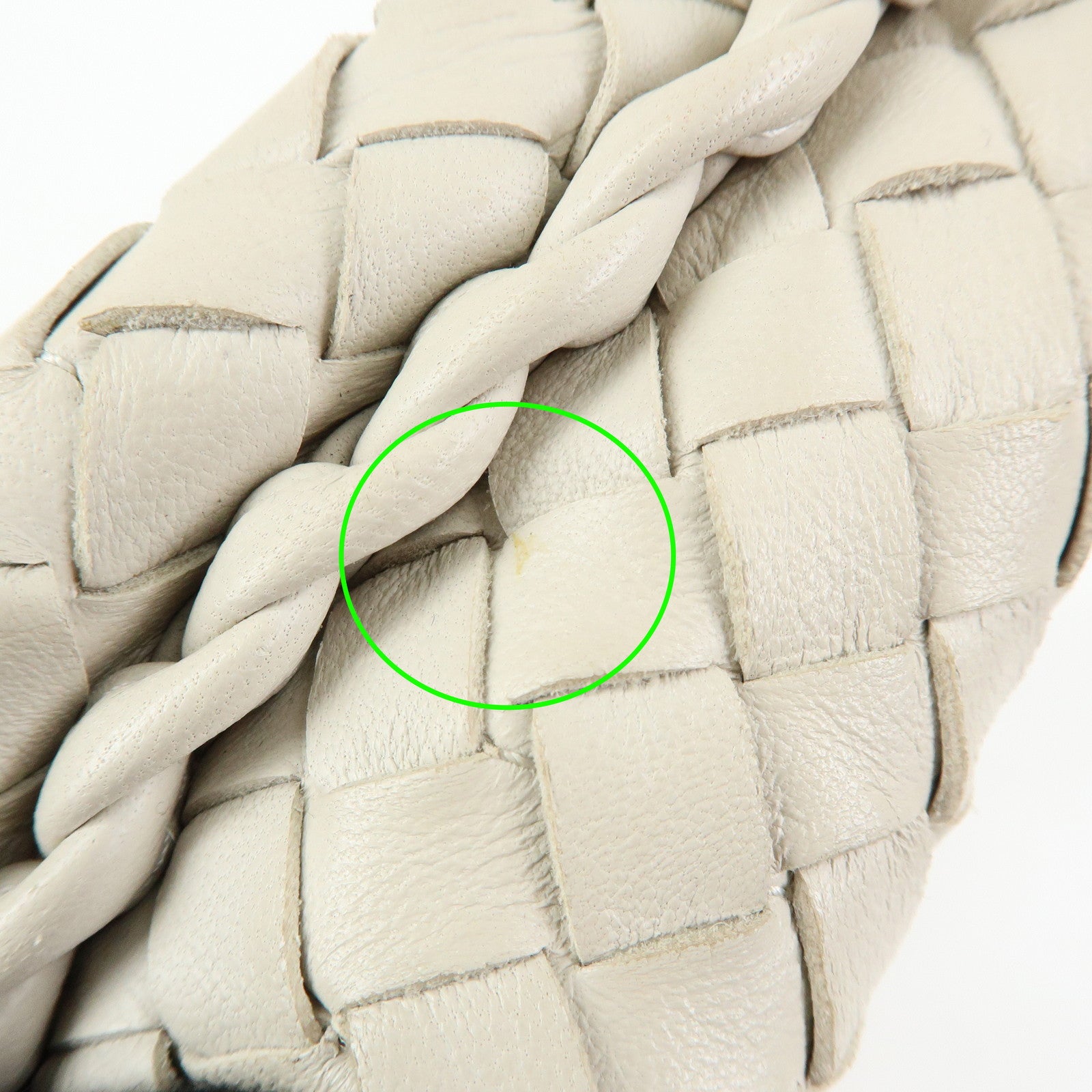 BOTTEGA VENETA Hobo Intrecciato Leather Shoulder Bag Ivory 232499