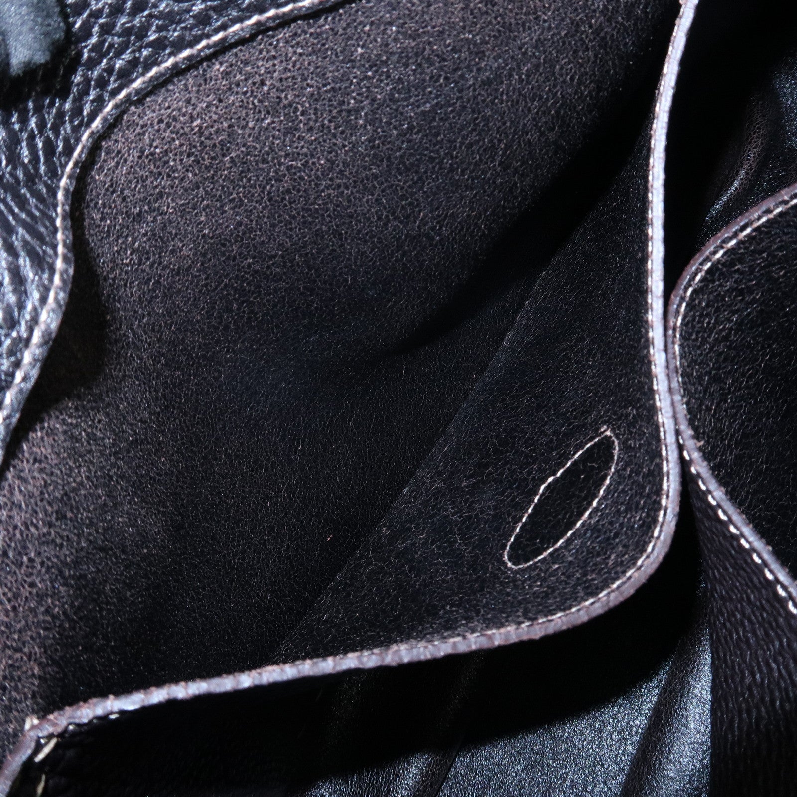 FENDI Selleria Leather Shoulder Bag Hand Bag Brown 8BR582 Used