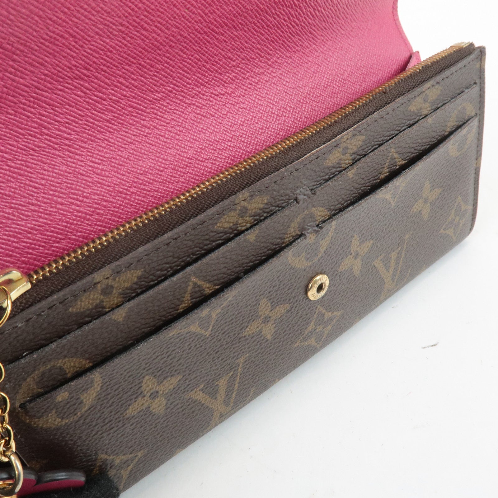 Louis Vuitton Monogram Portefeuille Emily Flower Wallet M64202 Used