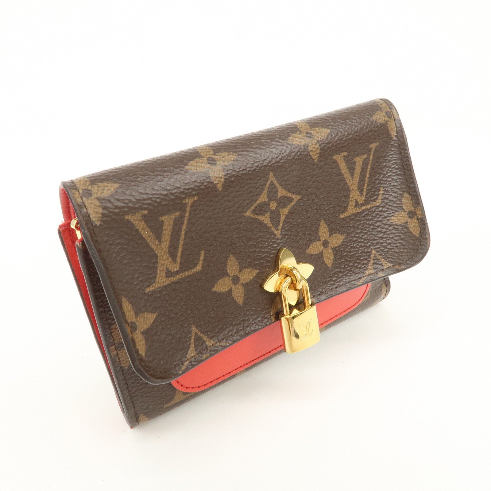 Louis Vuitton Monogram Portefeuille Flower Wallet Coquelicot M62567