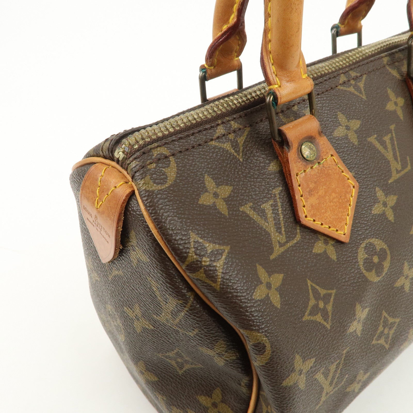 Louis Vuitton Monogram Canvas Speedy 25 Boston Bag Hand Bag M41528