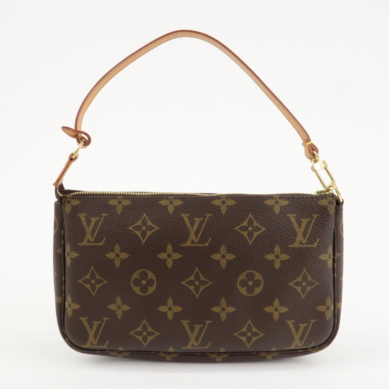 Louis Vuitton Monogram Pochette Accessoires Hand Bag Brown M51980 Used