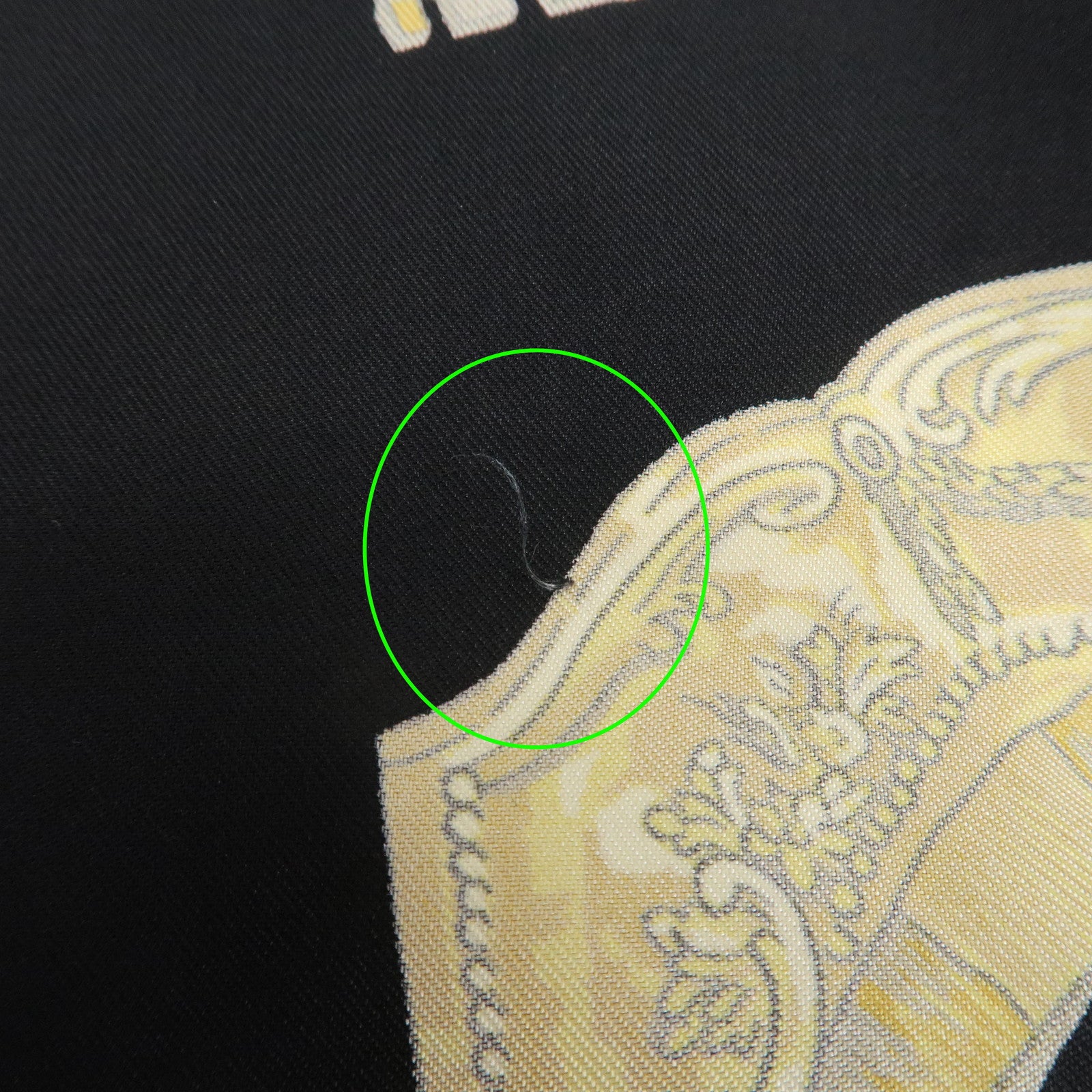 HERMES Carre 90 Silk 100% Scarf LES CLES THE KEYS RARE Black Gold Used