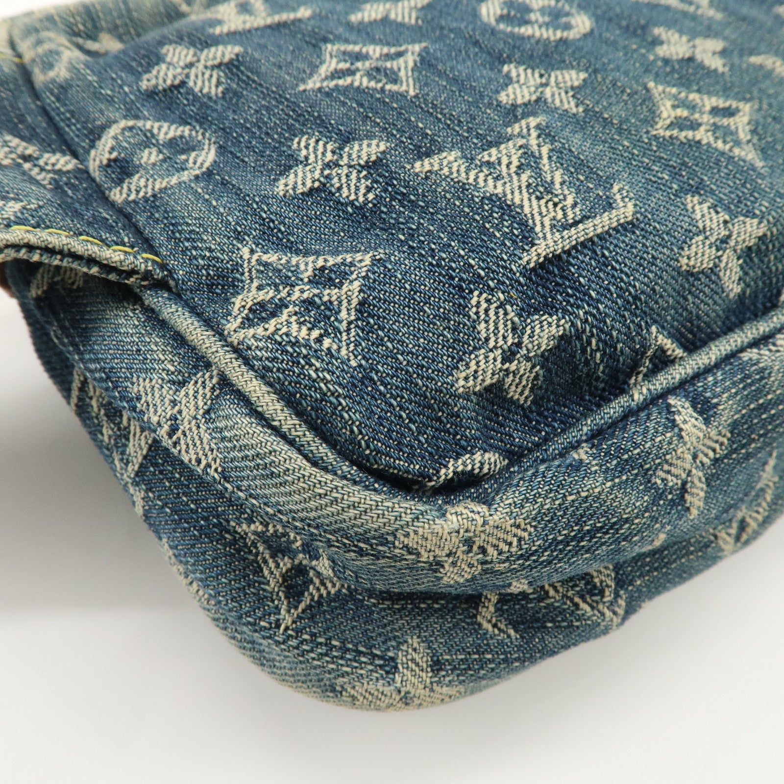 Louis Vuitton Monogram Denim Bum Bag Waist Bag Blue M95347