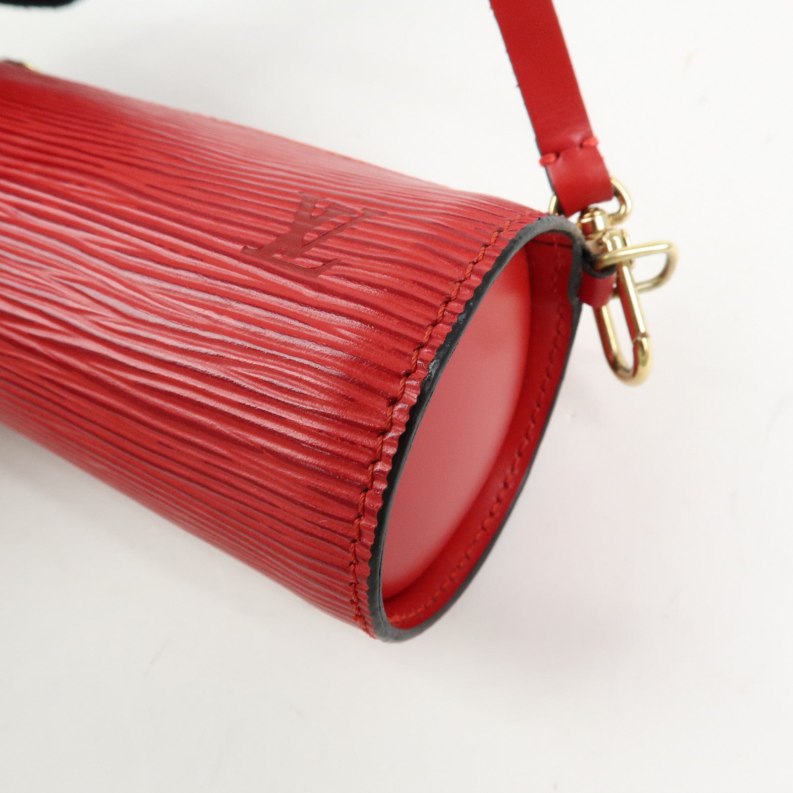 Louis Vuitton Epi Set of 2 Leather Soufflot Pouch Red Blue