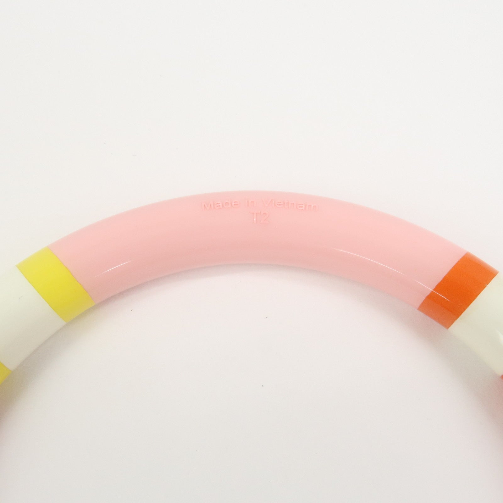 HERMES H Equipe PM Lacquered Wood Bracelet Bangle Pink