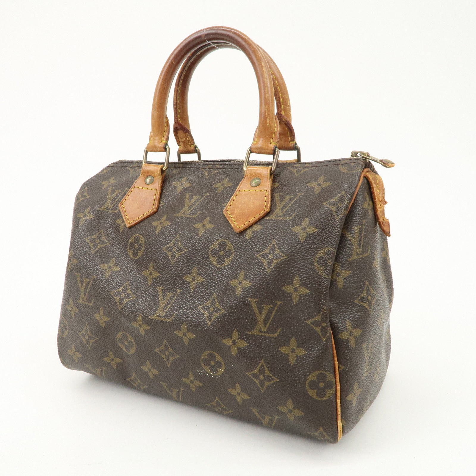 Louis Vuitton Monogram Speedy 25 Boston Bag Hand Bag Brown M41528