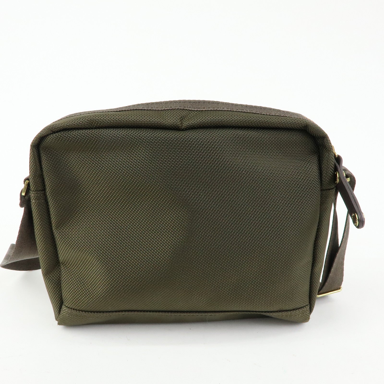 PORTER INTERNATIONAL Nylon Leather Shoulder Bag Crossbody Bag Khaki