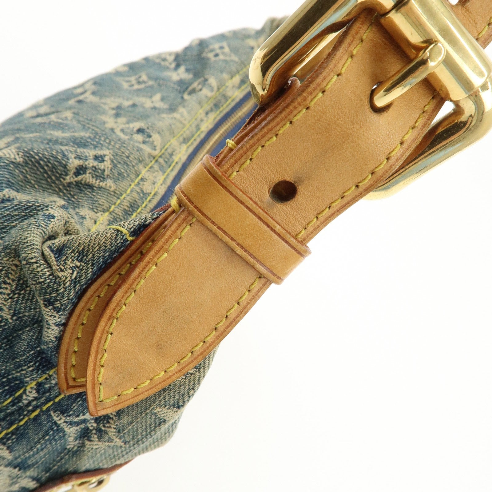 Louis Vuitton Monogram Denim Baggy PM 2Way Bag Shoulder Bag M95049 Used