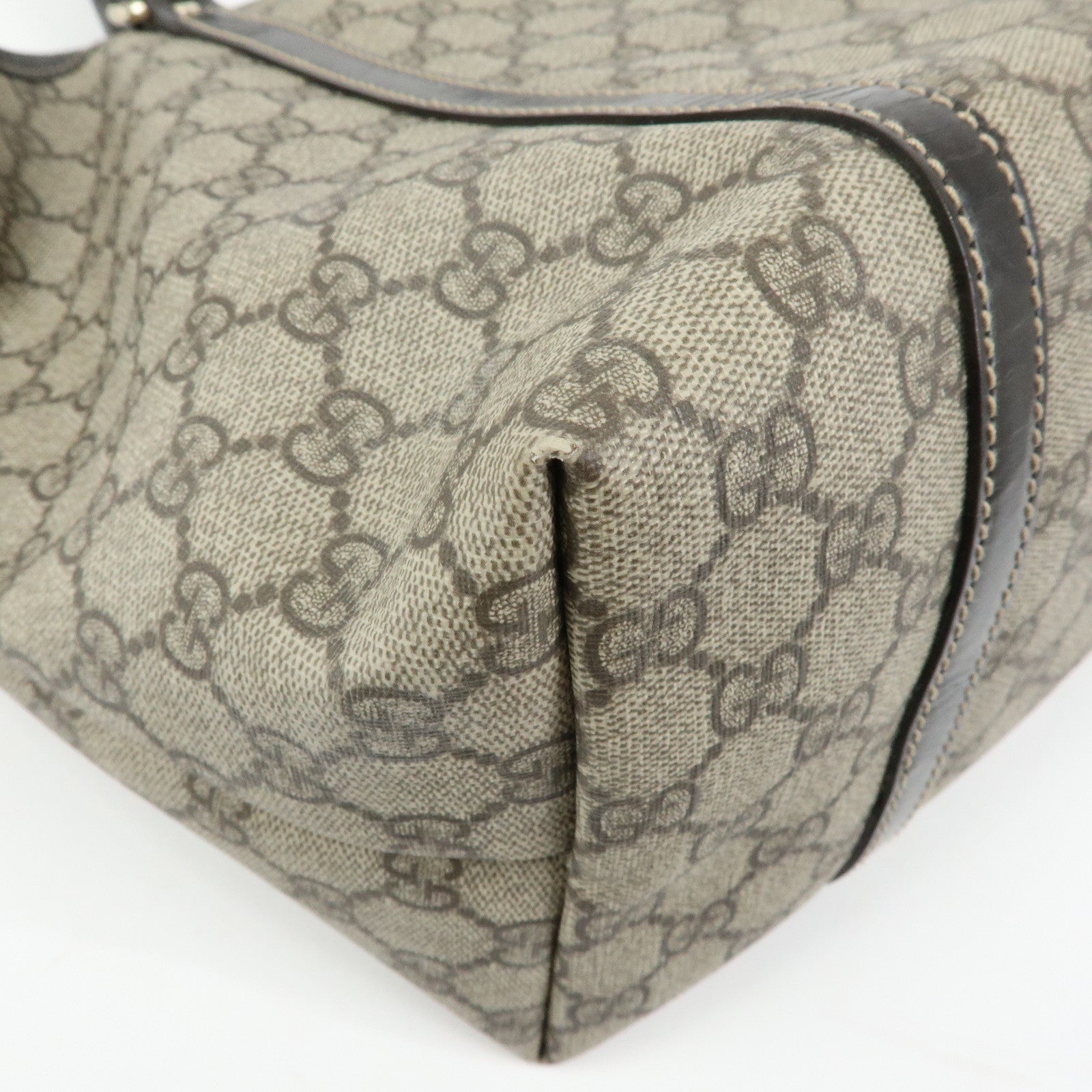 GUCCI GG Supreme Patent Leather Tote Bag Shoulder Bag 197953